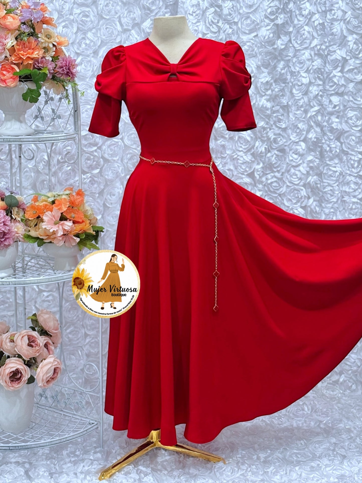 Bianca Ruby Red Dress