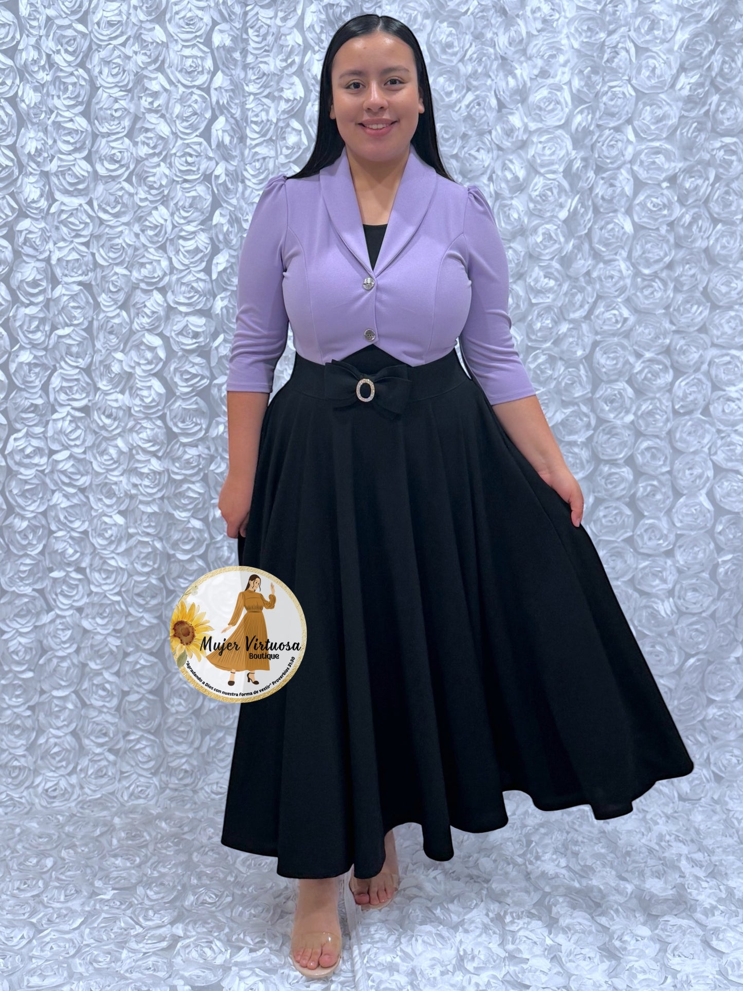 Mily Lila & Black Dress
