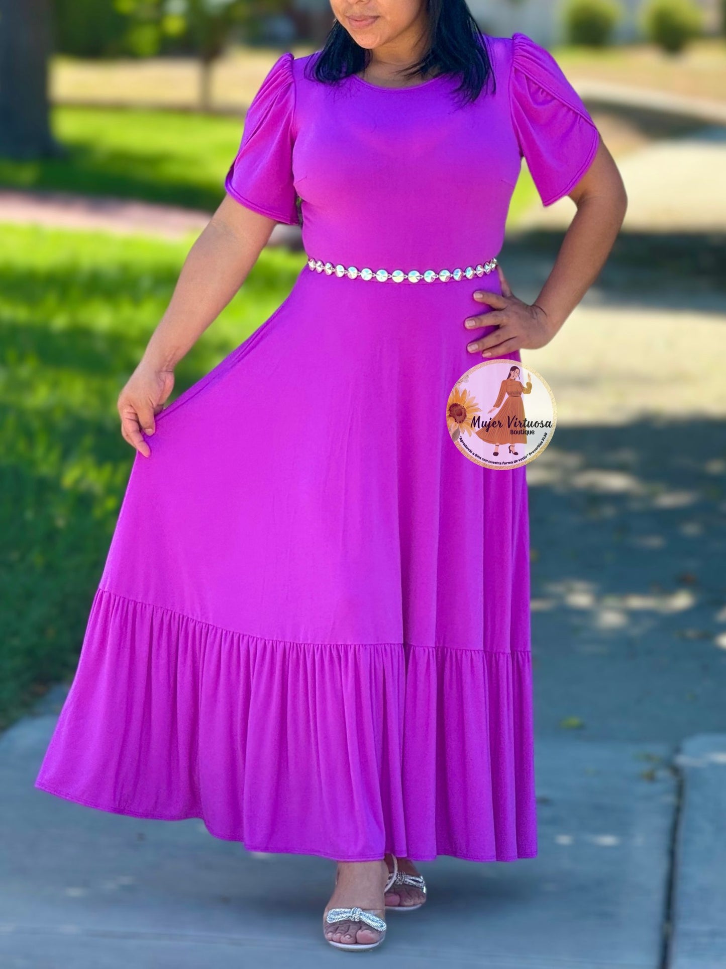 Ruth Magenta Maxi Dress