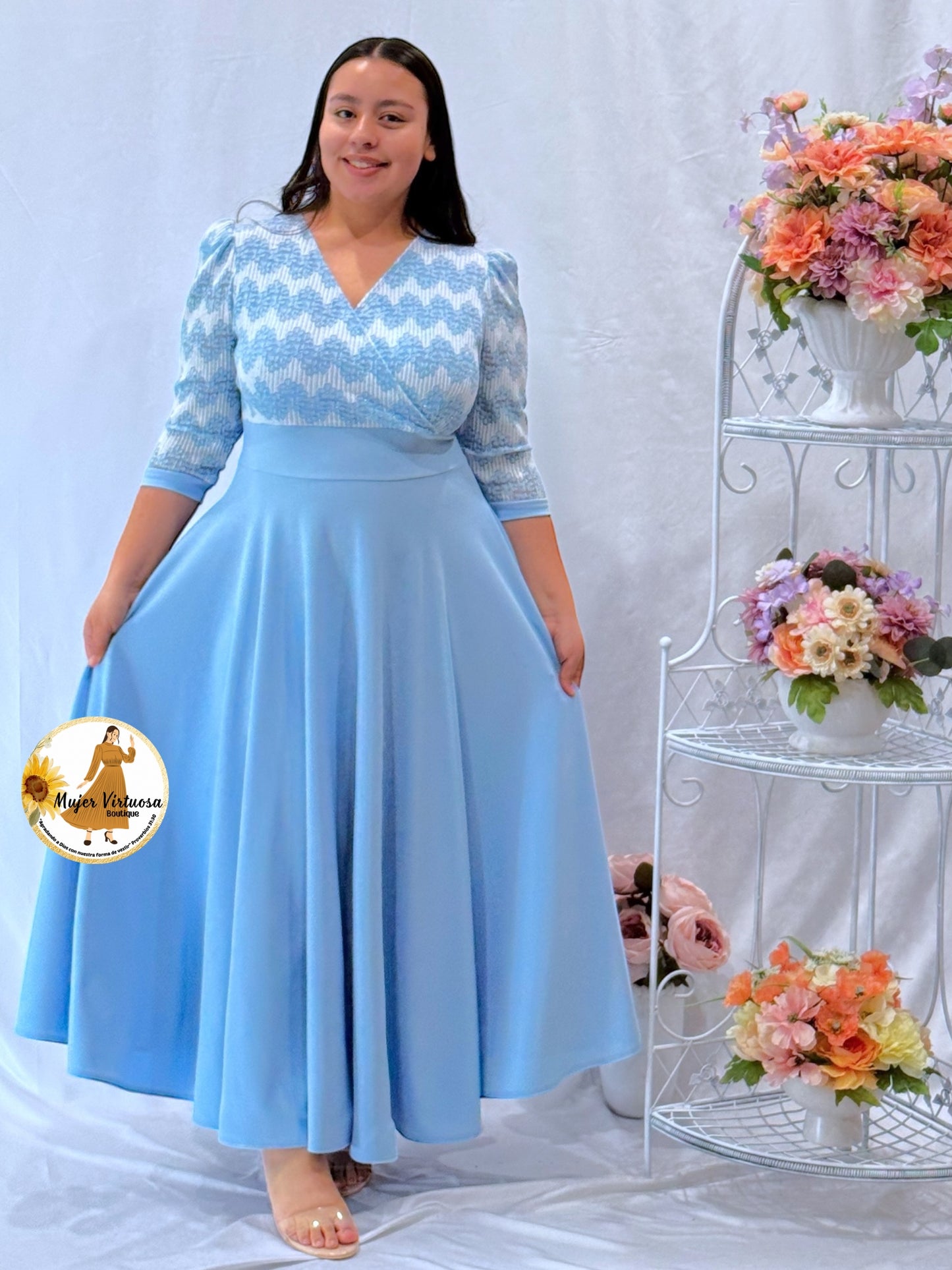 Débora Sky Blue Dress