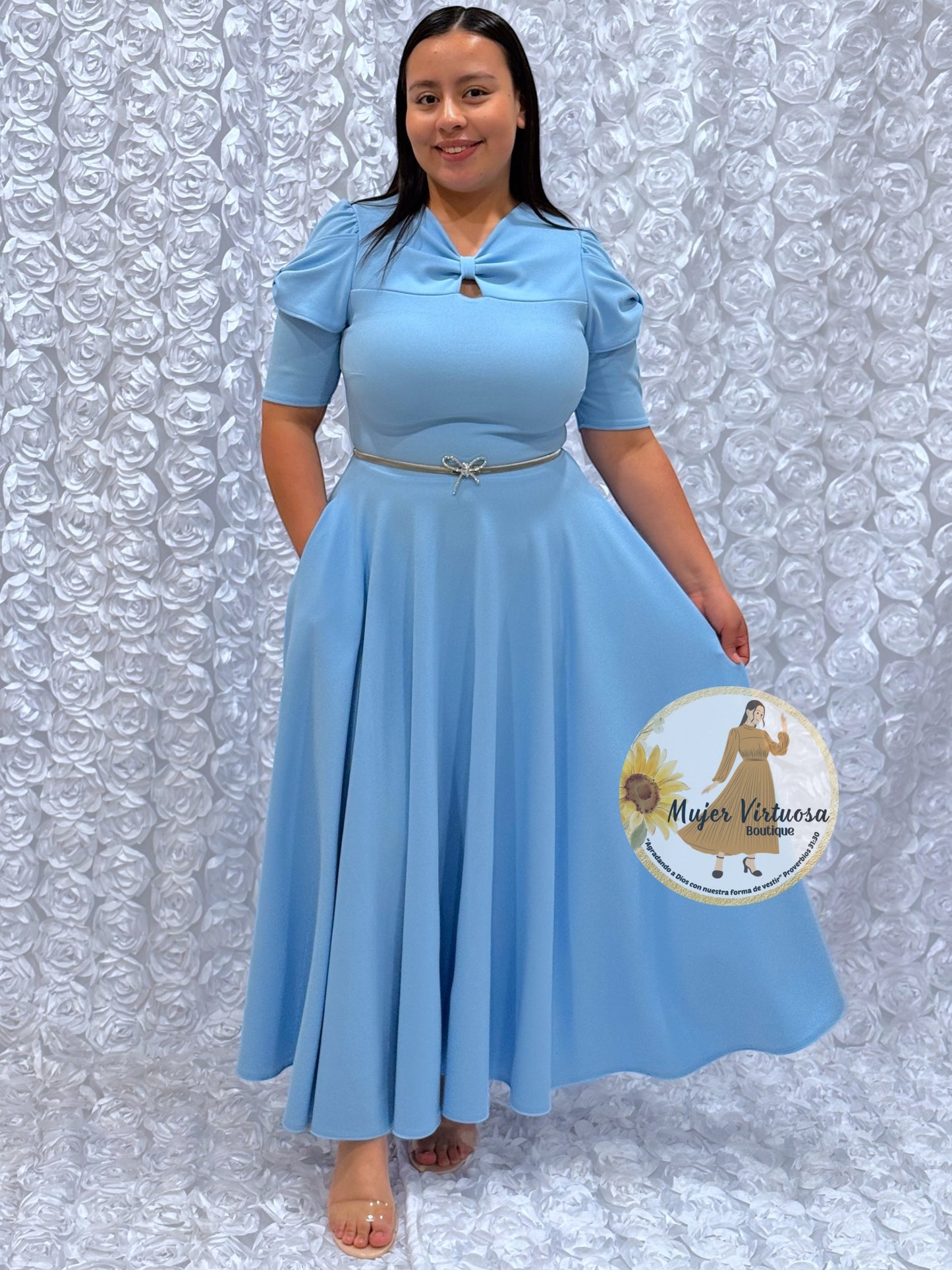 Bianca Baby Blue Dress