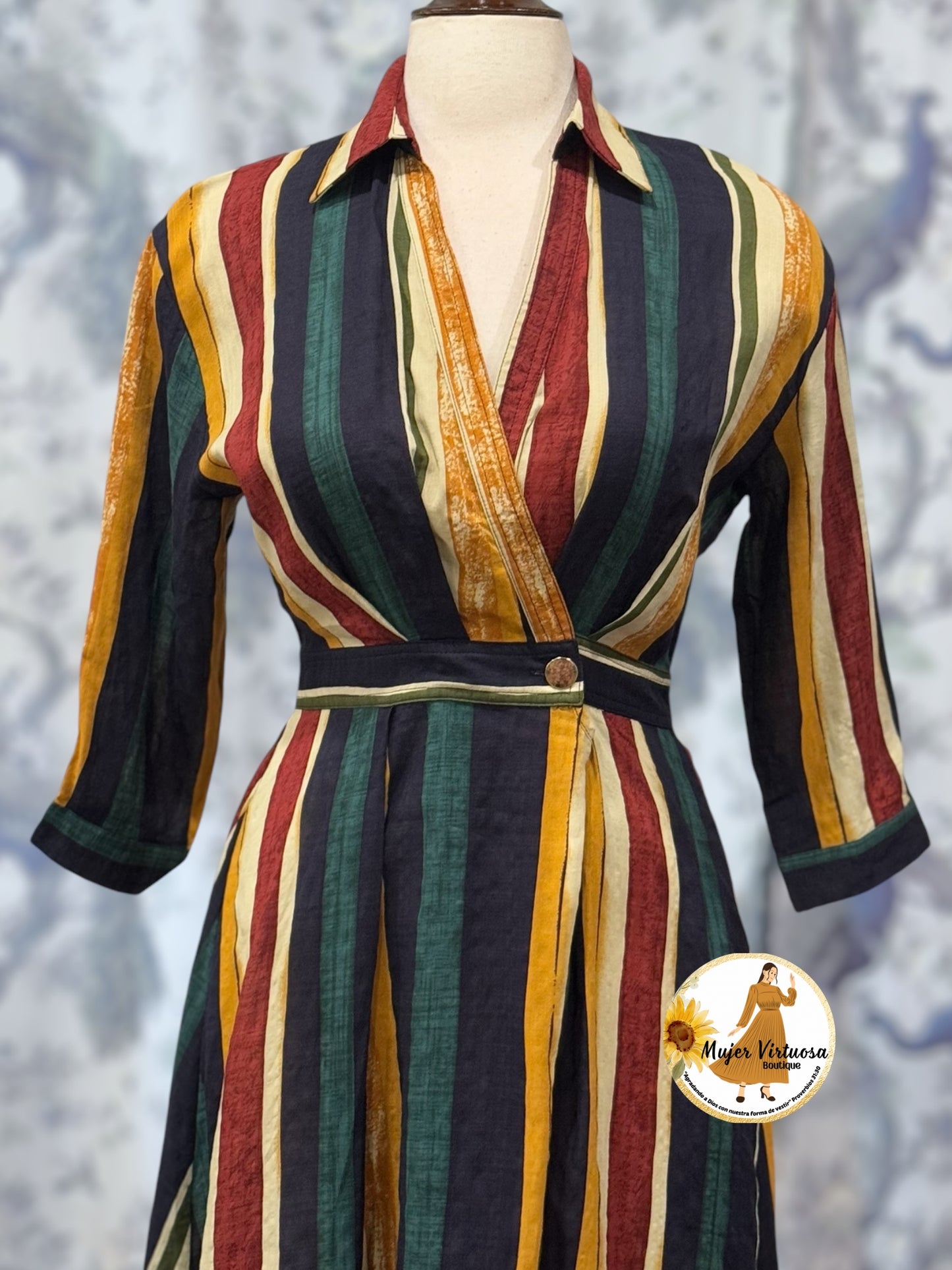 Striped Five Color Dress