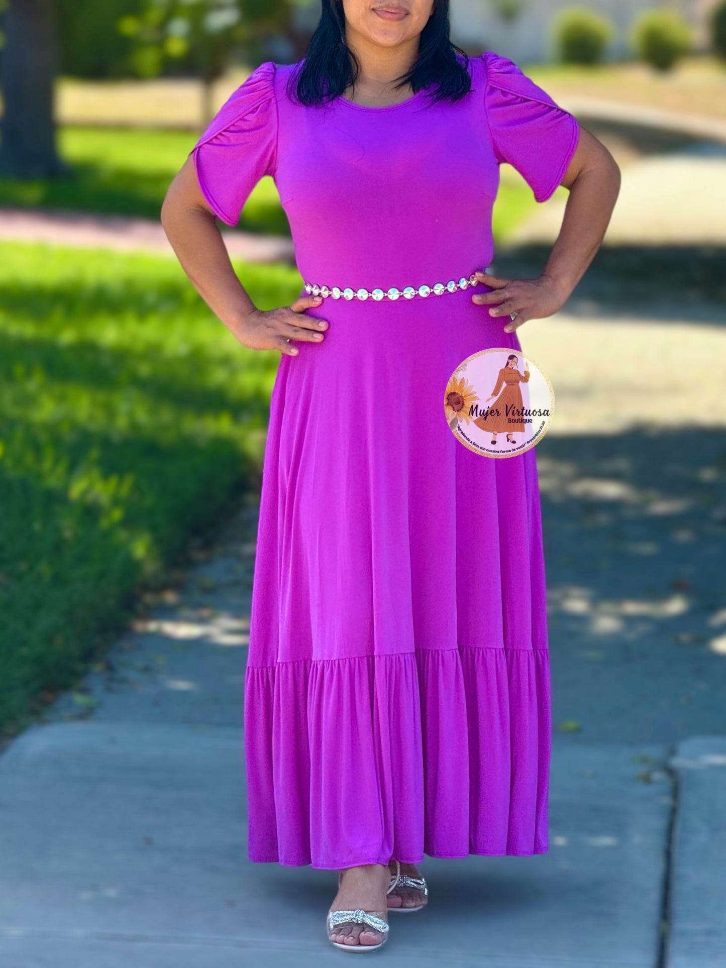 Ruth Magenta Maxi Dress