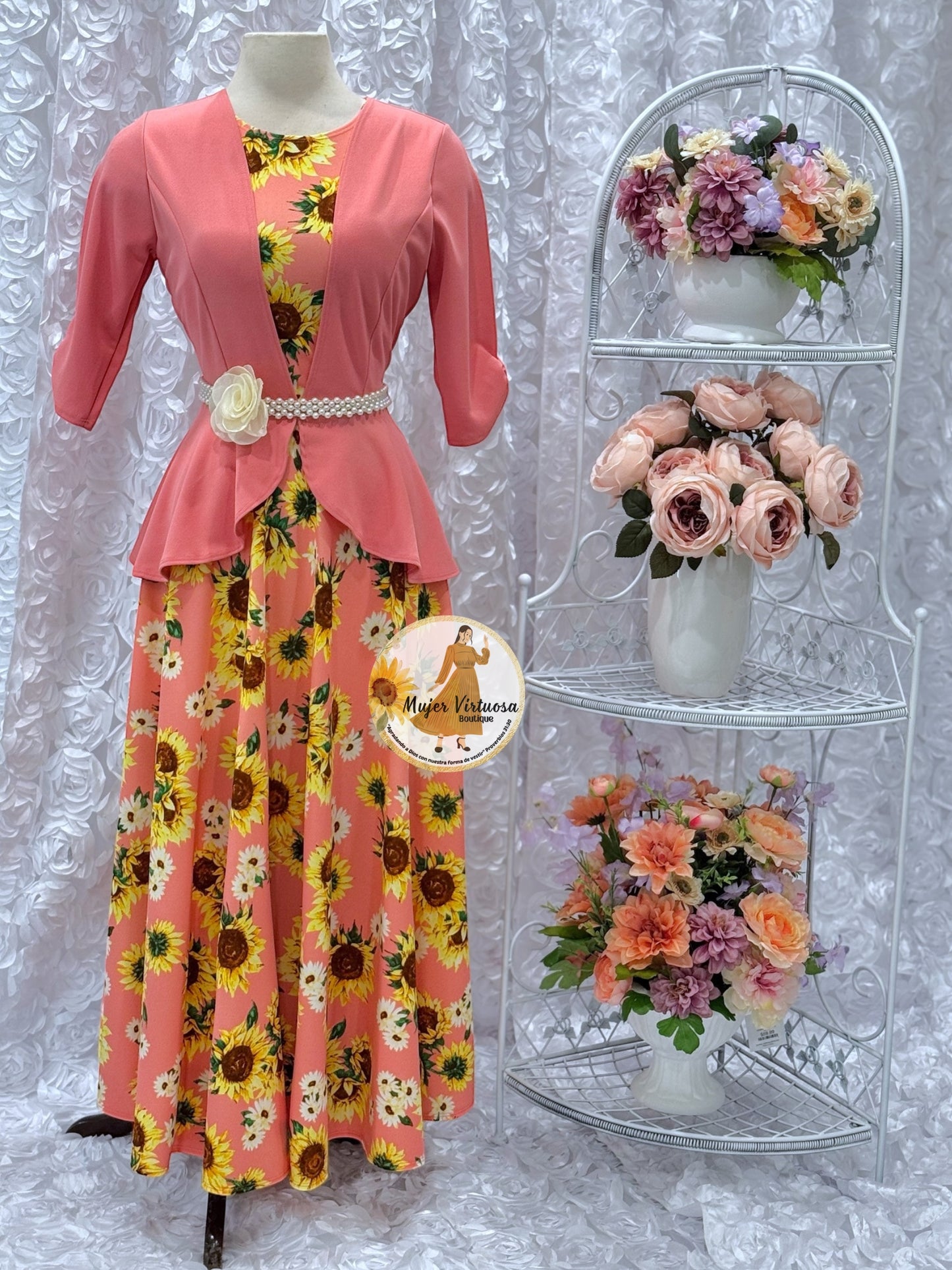 Helena Pink Sunflower 🌻 Blazer Dress
