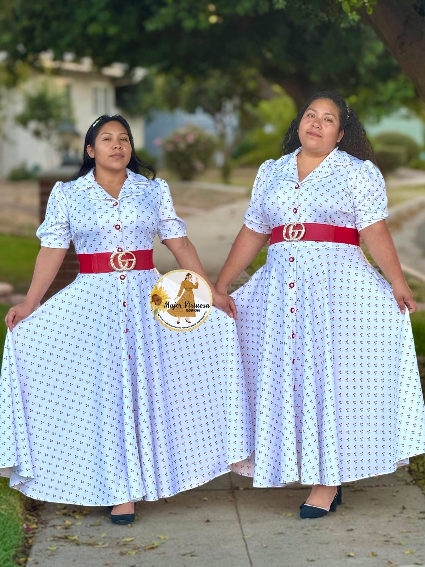 Jimena White Cherry 🍒 Dress