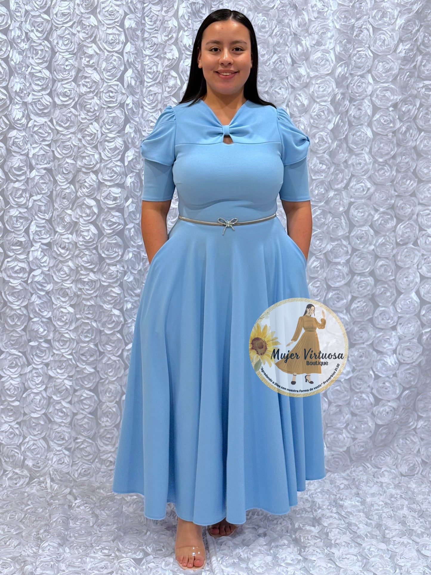 Bianca Baby Blue Dress