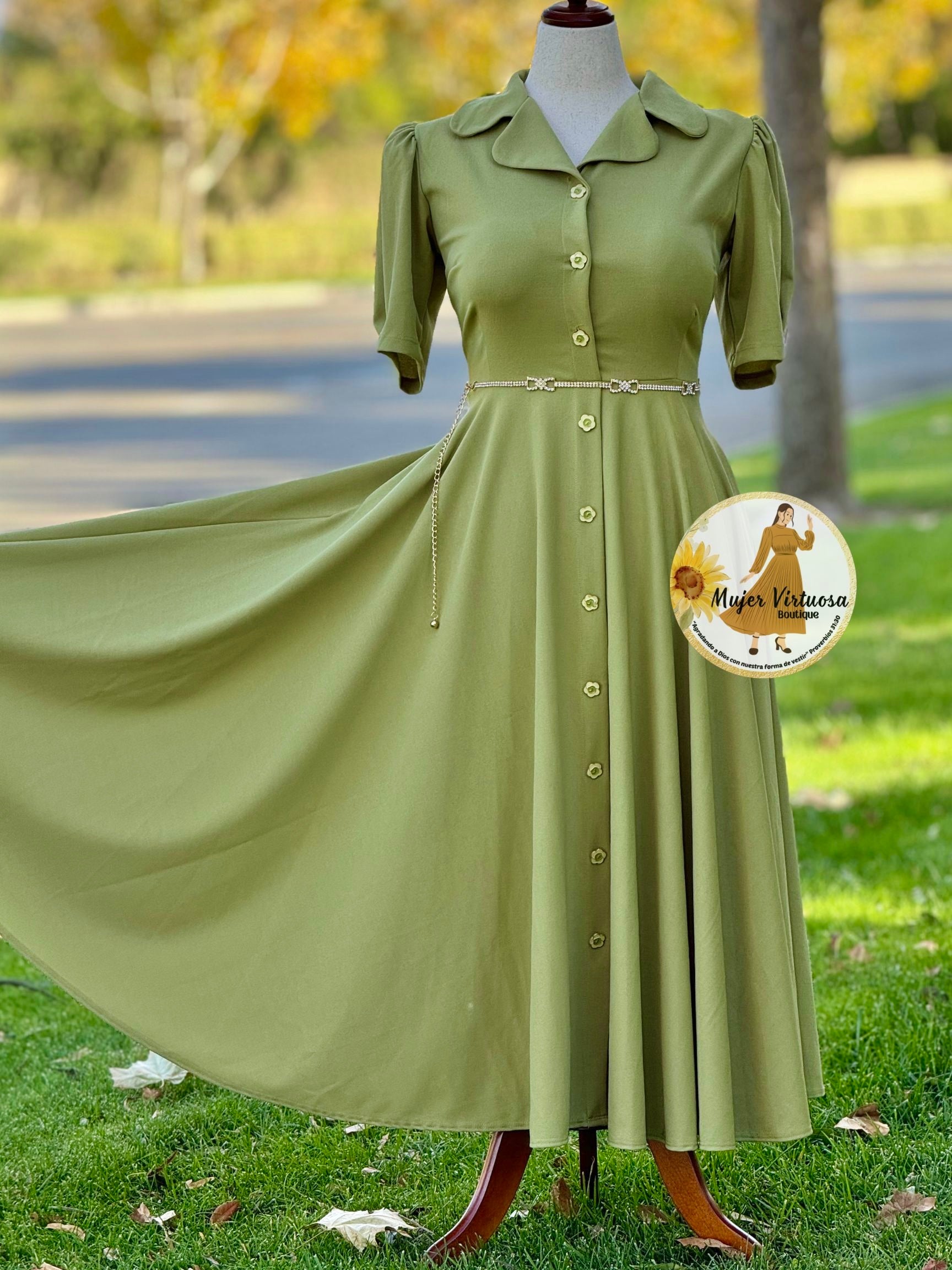 Jimena Avocado Green Dress Jimena Avocado Green Dress