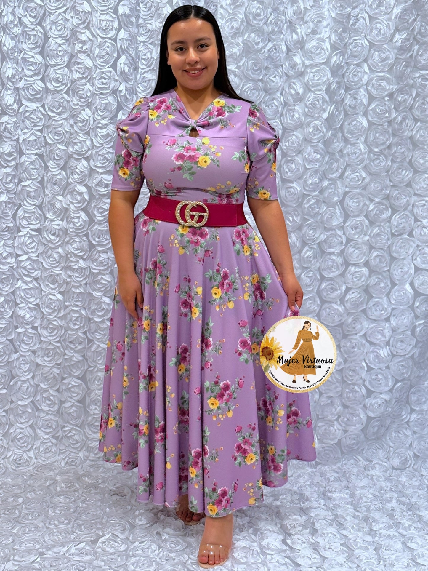 Bianca Lilac Floral Dress