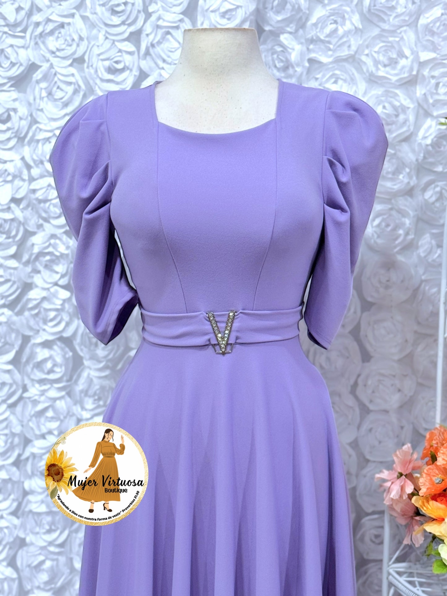 Lily Lavender Maxi Dress
