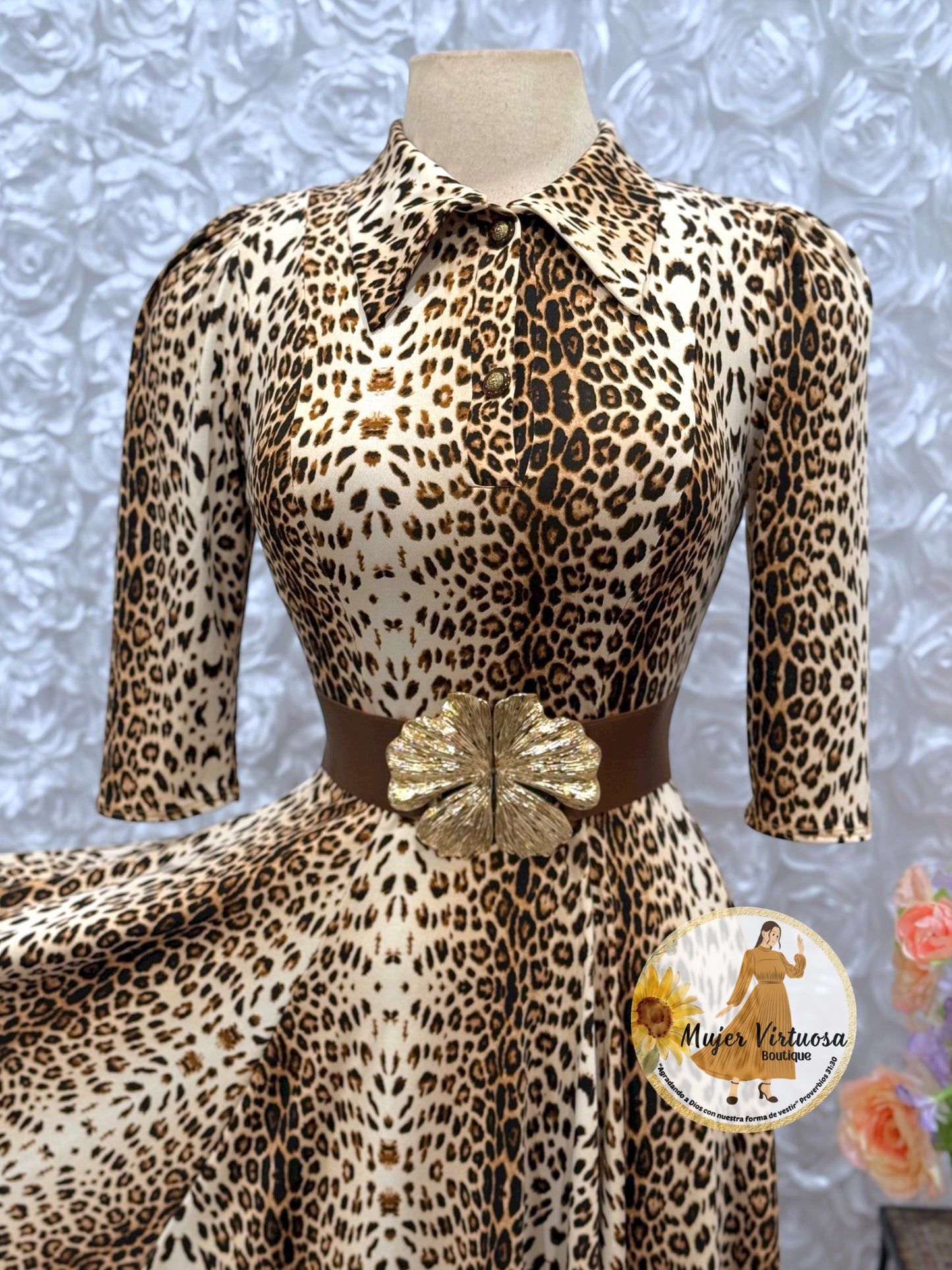 Minerva Animal Print Dress