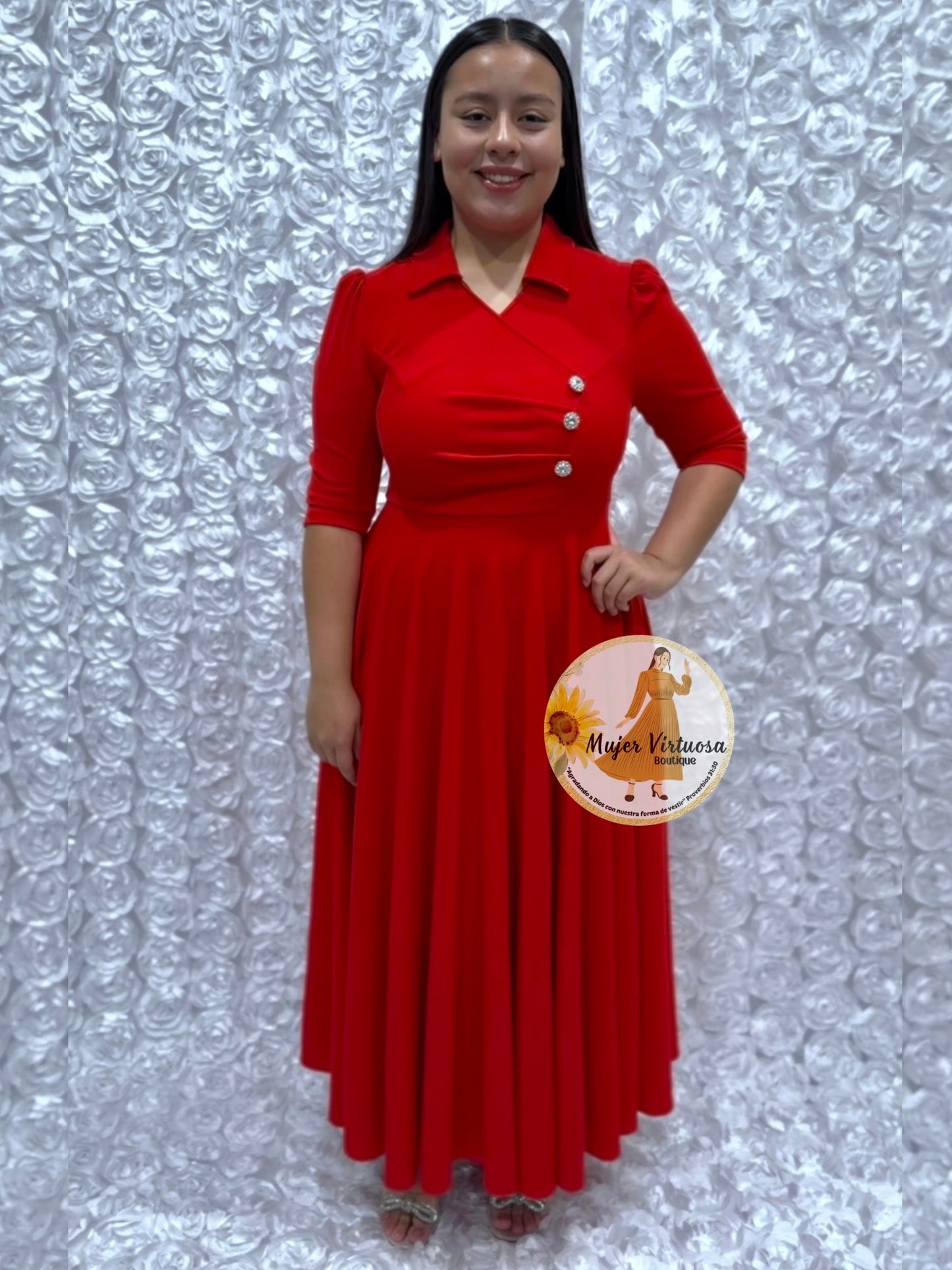 Priscila Red Dress