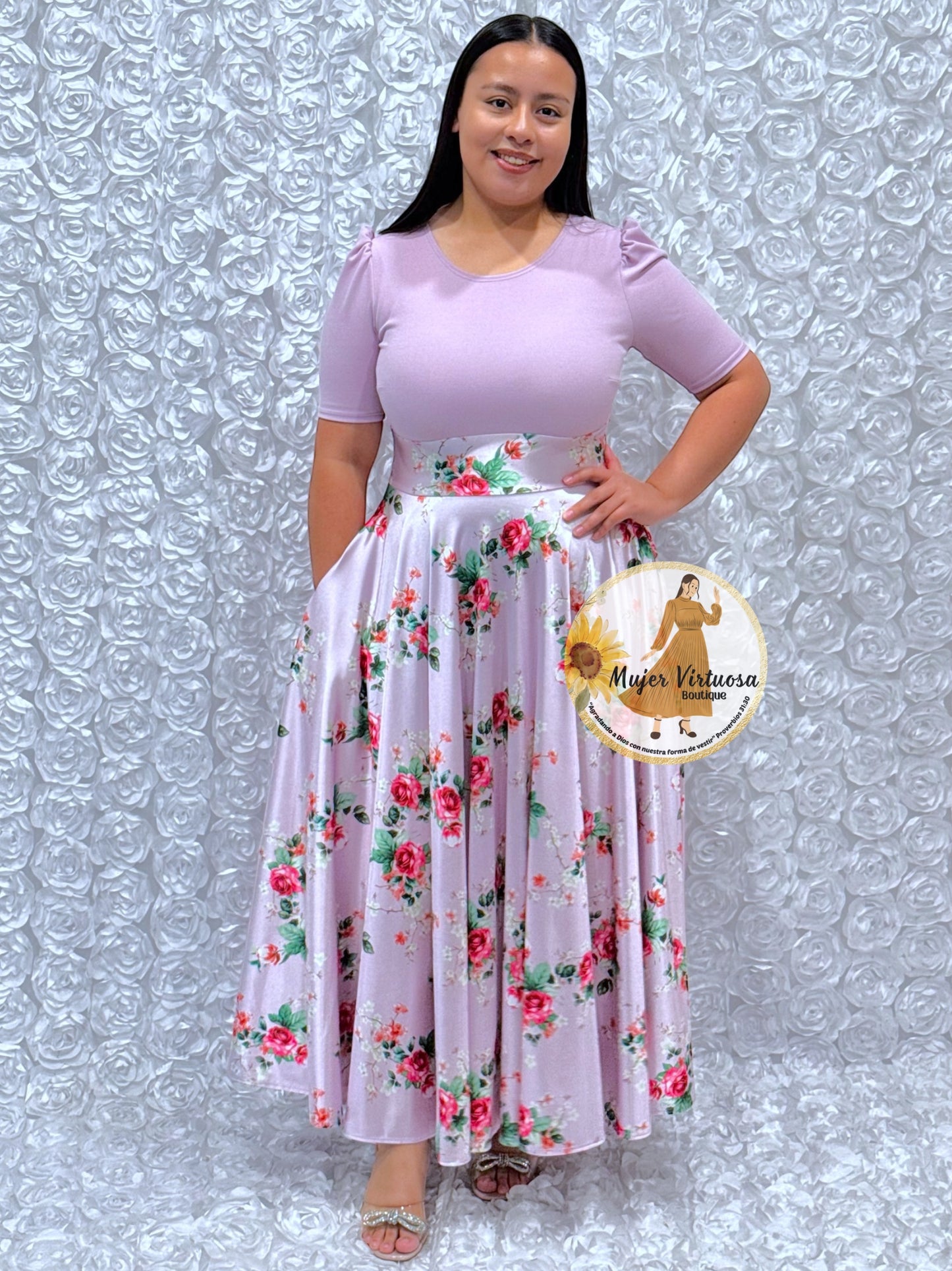 Eliana Lilac Floral Dress