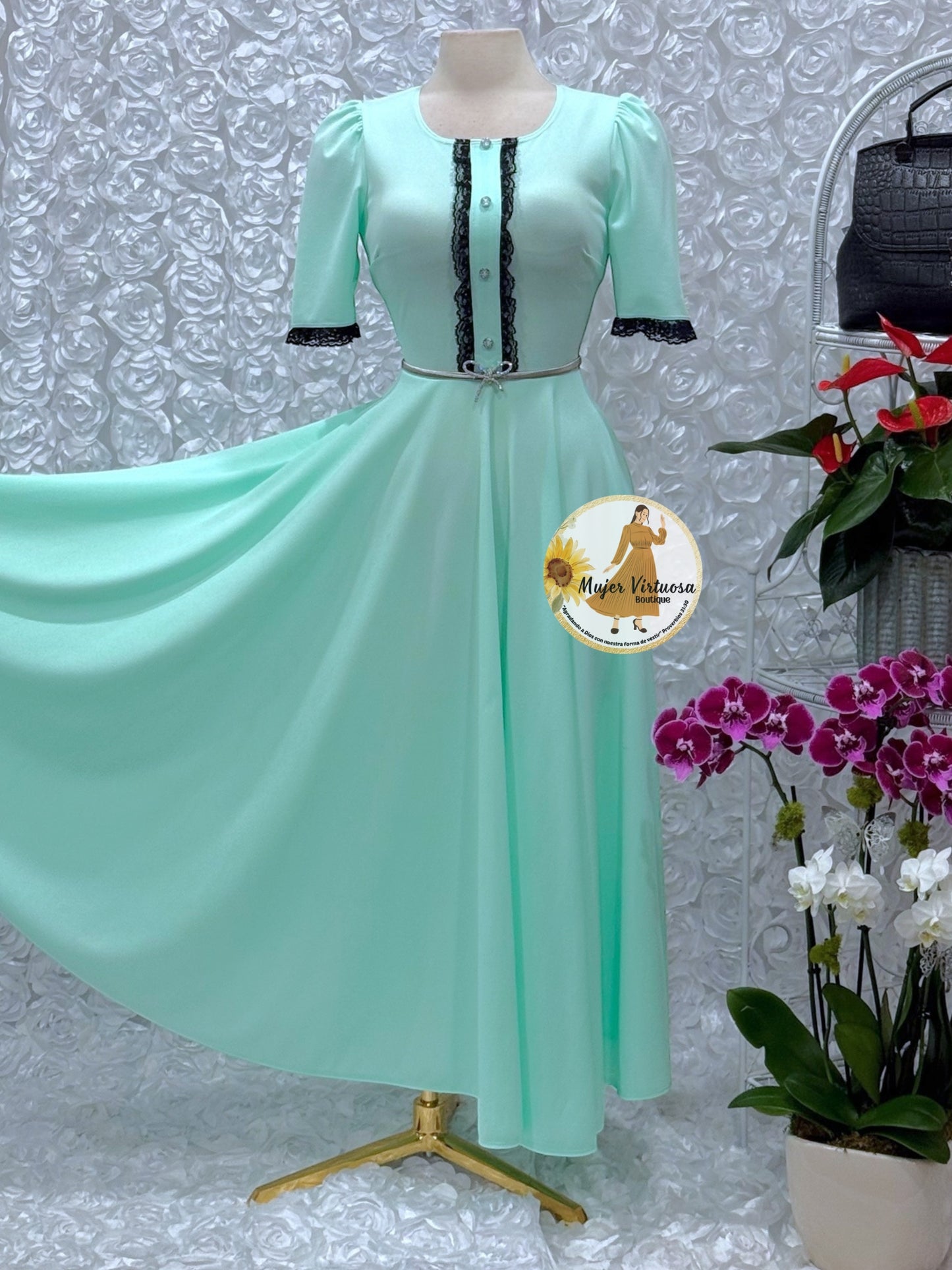 Eleanore Mint Dress