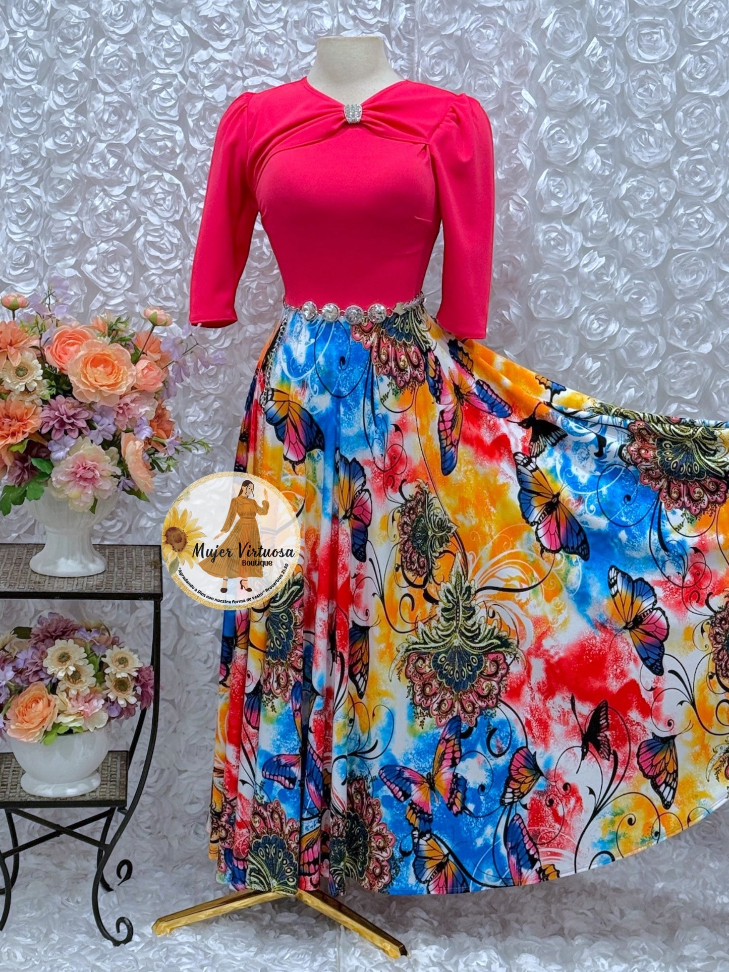 Rosalie Fucsia Butterflies 🦋 Dress