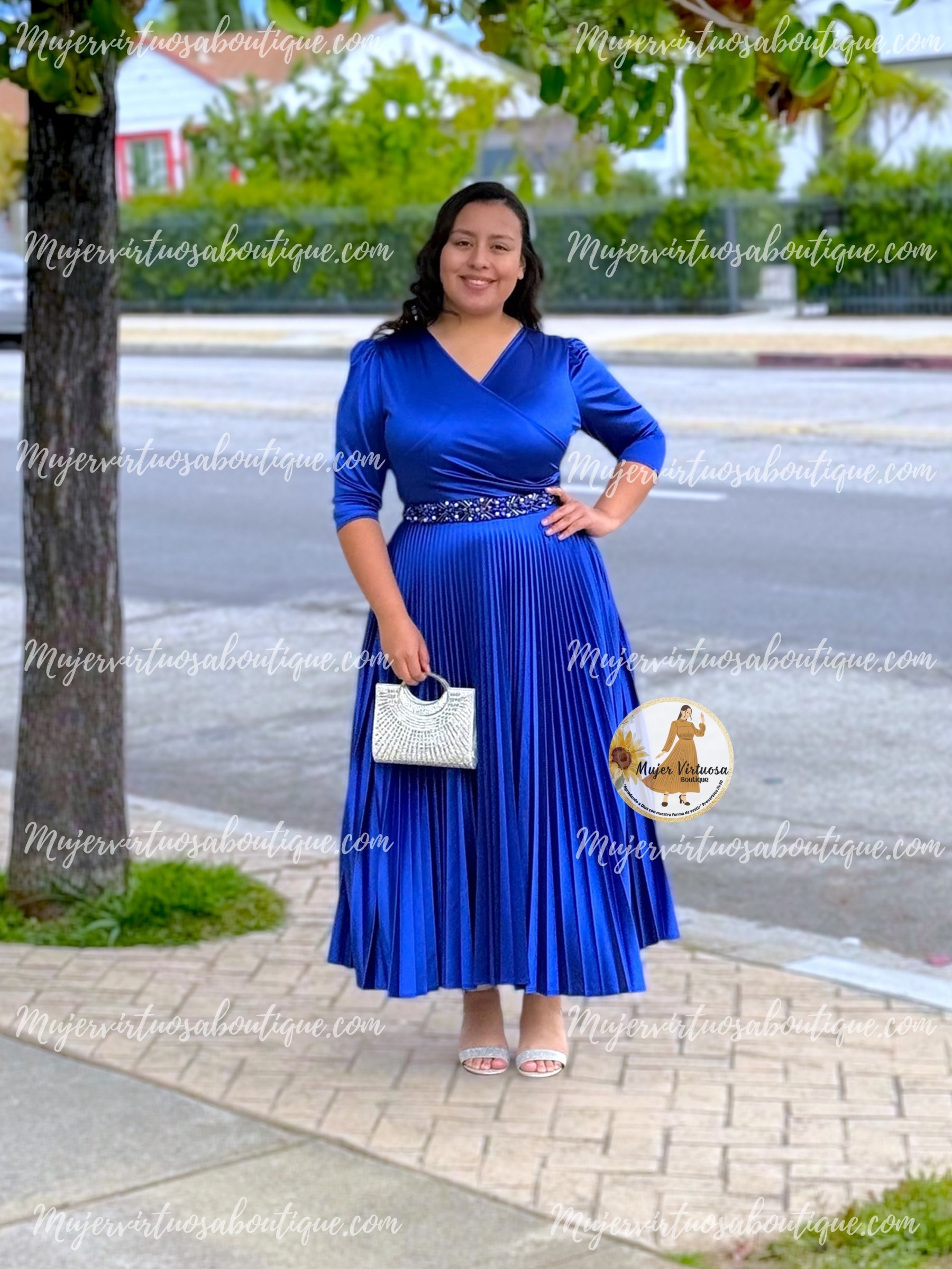 blue long tight dress Celine Royal Blue Satin Dress – Mujer Virtuosa Boutique