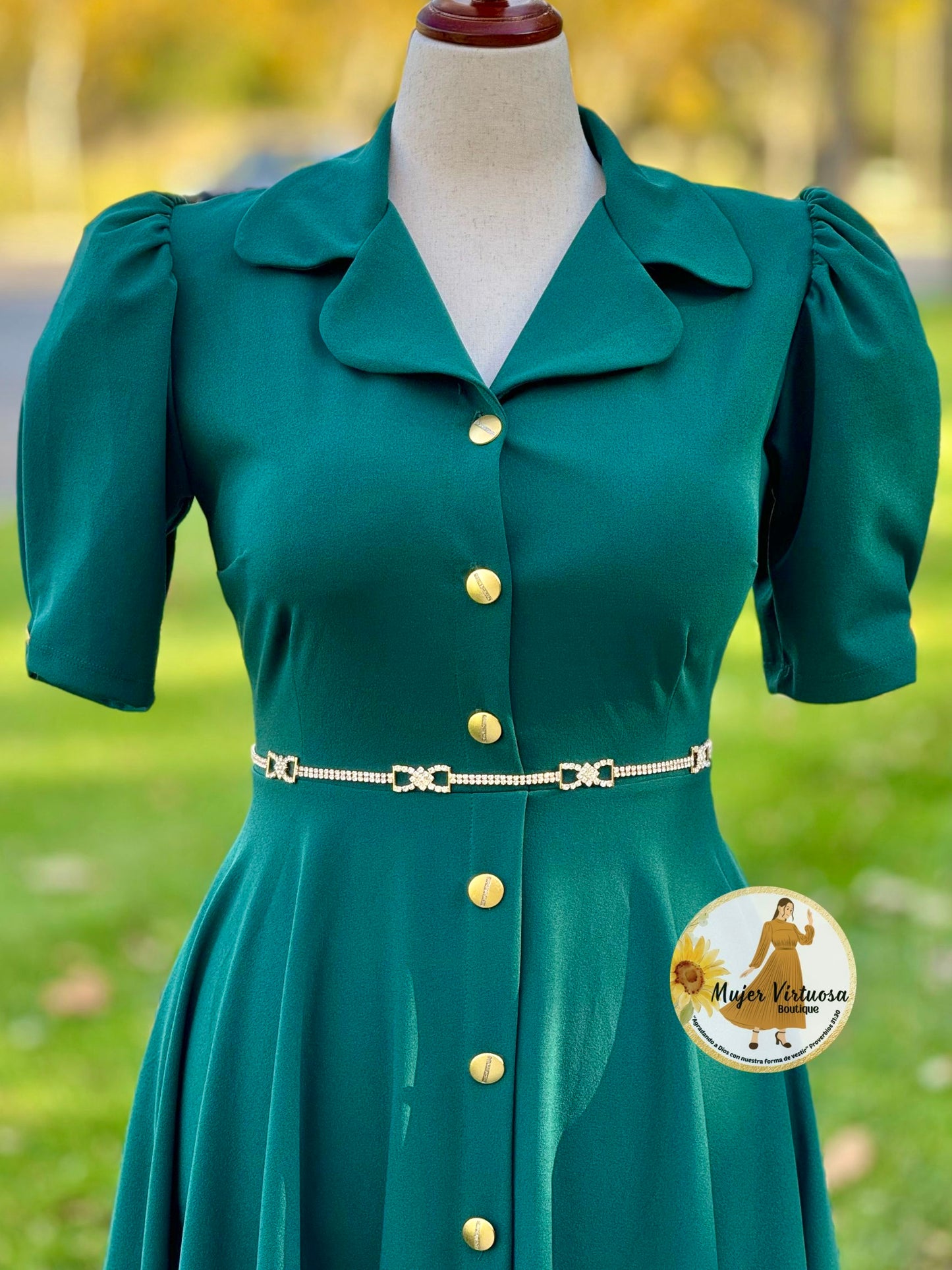 Jimena Hunter Green Dress