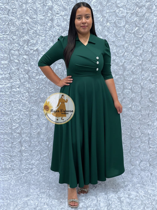 Priscila Hunter Green Dress