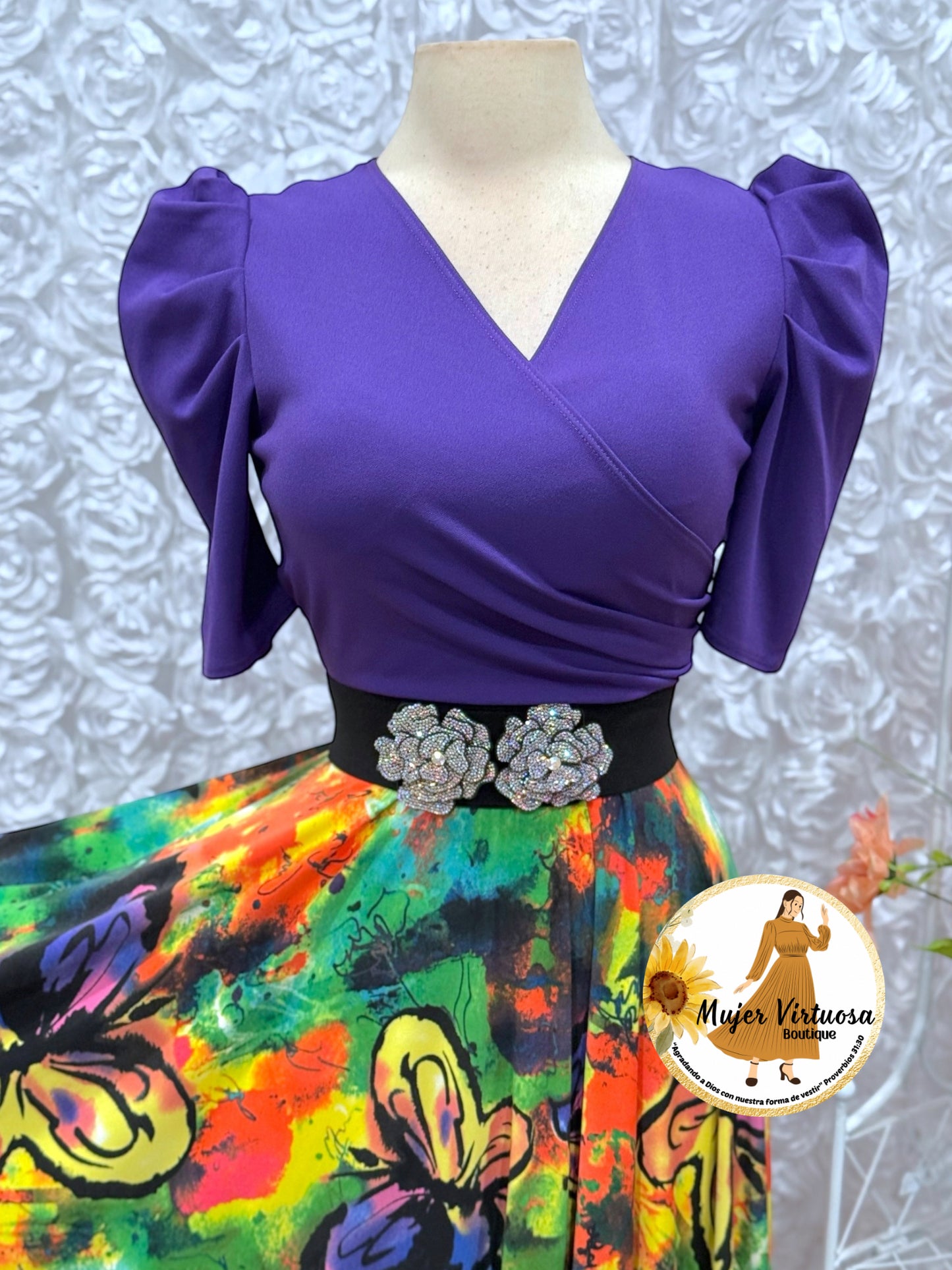 Suri Violet Butterflies Dress