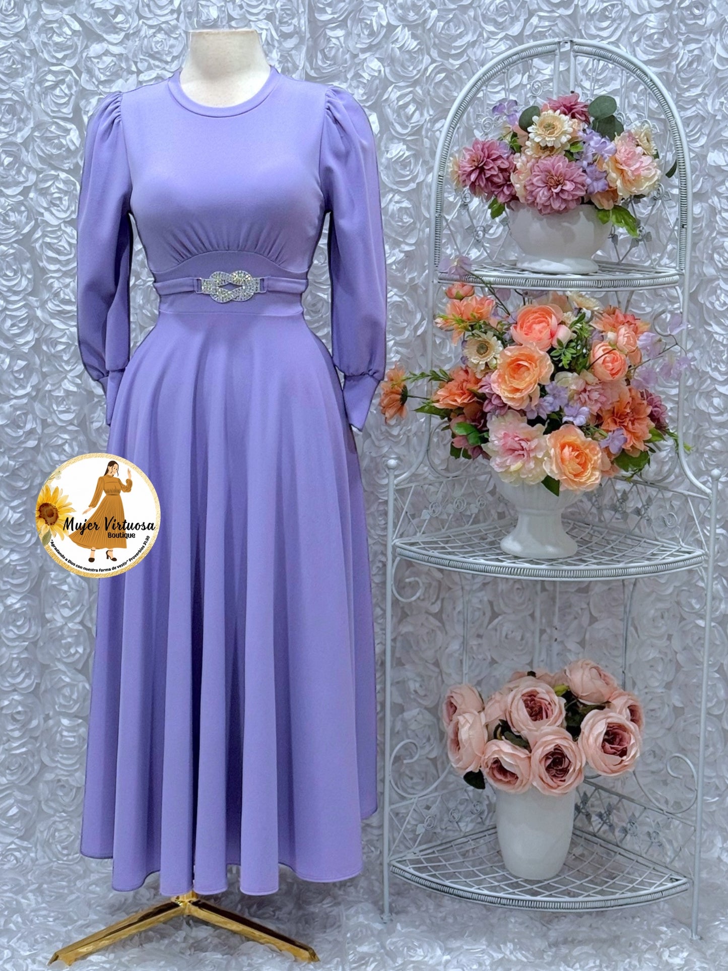 Natasha Lilac Dress