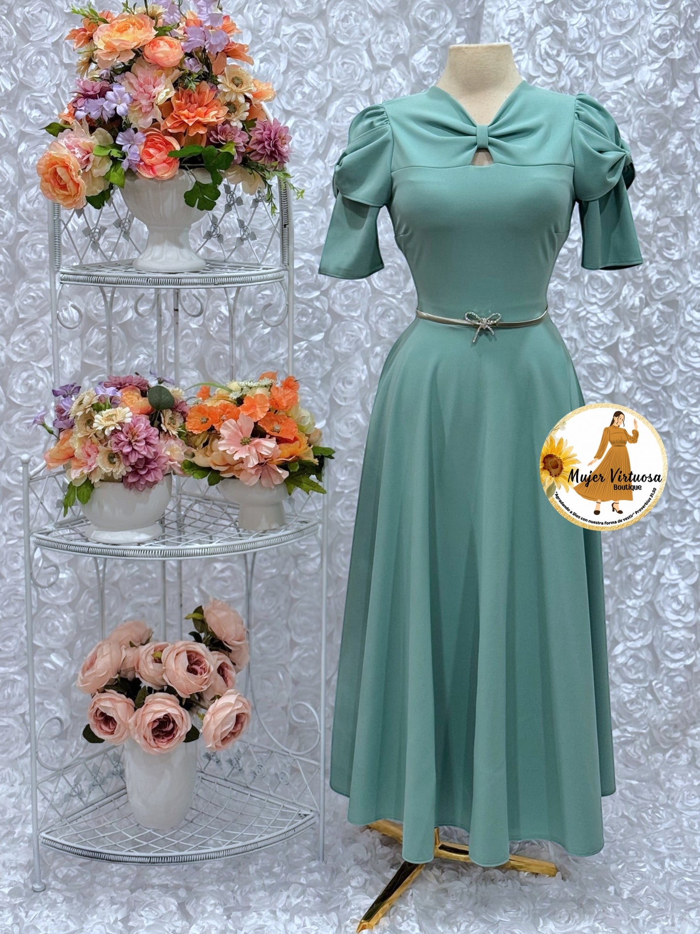 Bianca Aqua Blue Dress