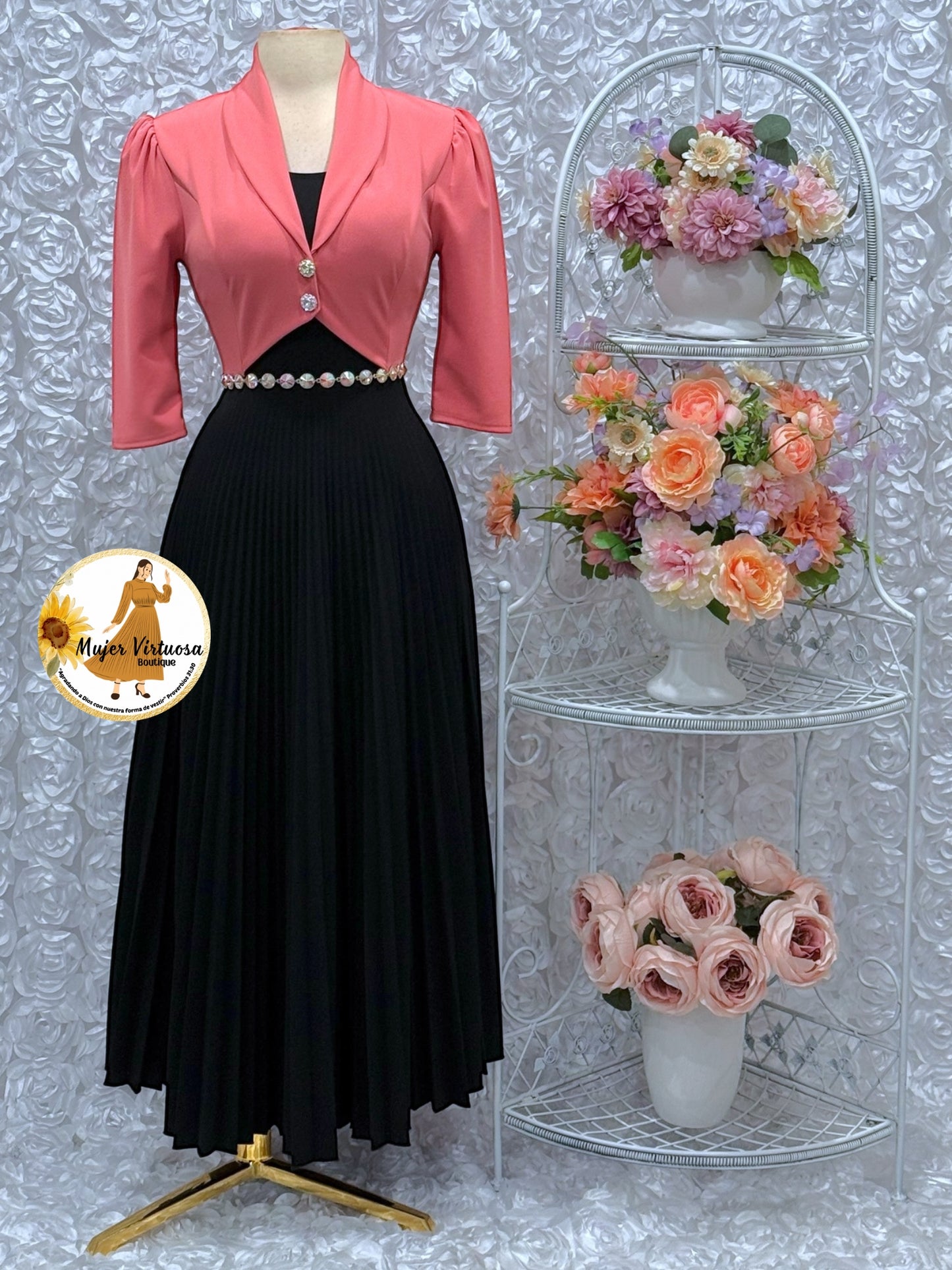 Emely Pink & Black Dress