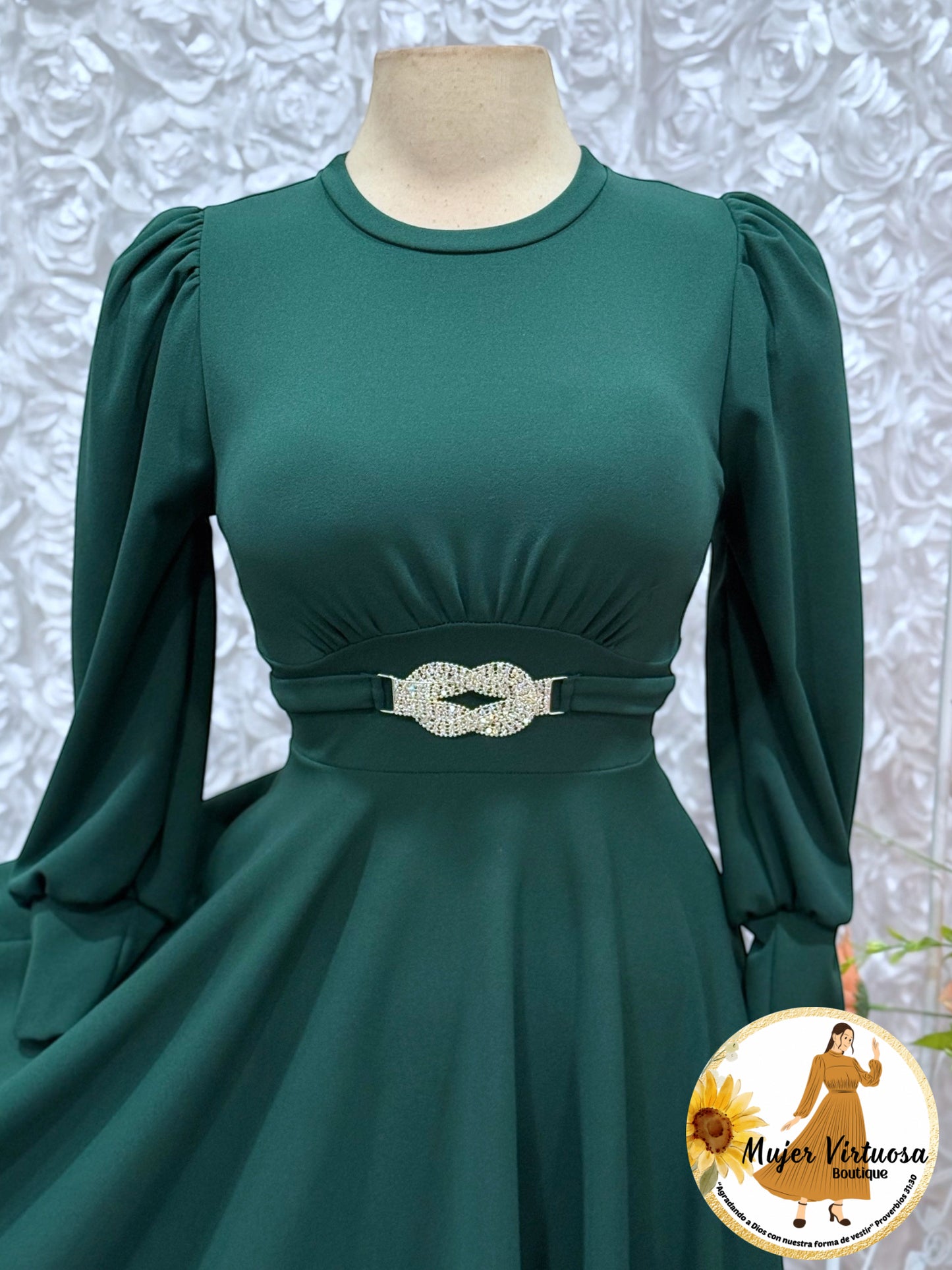 Natasha Hunter Green Dress