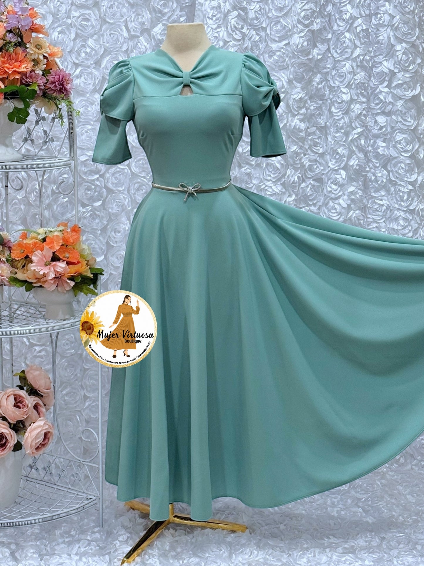 Bianca Aqua Blue Dress