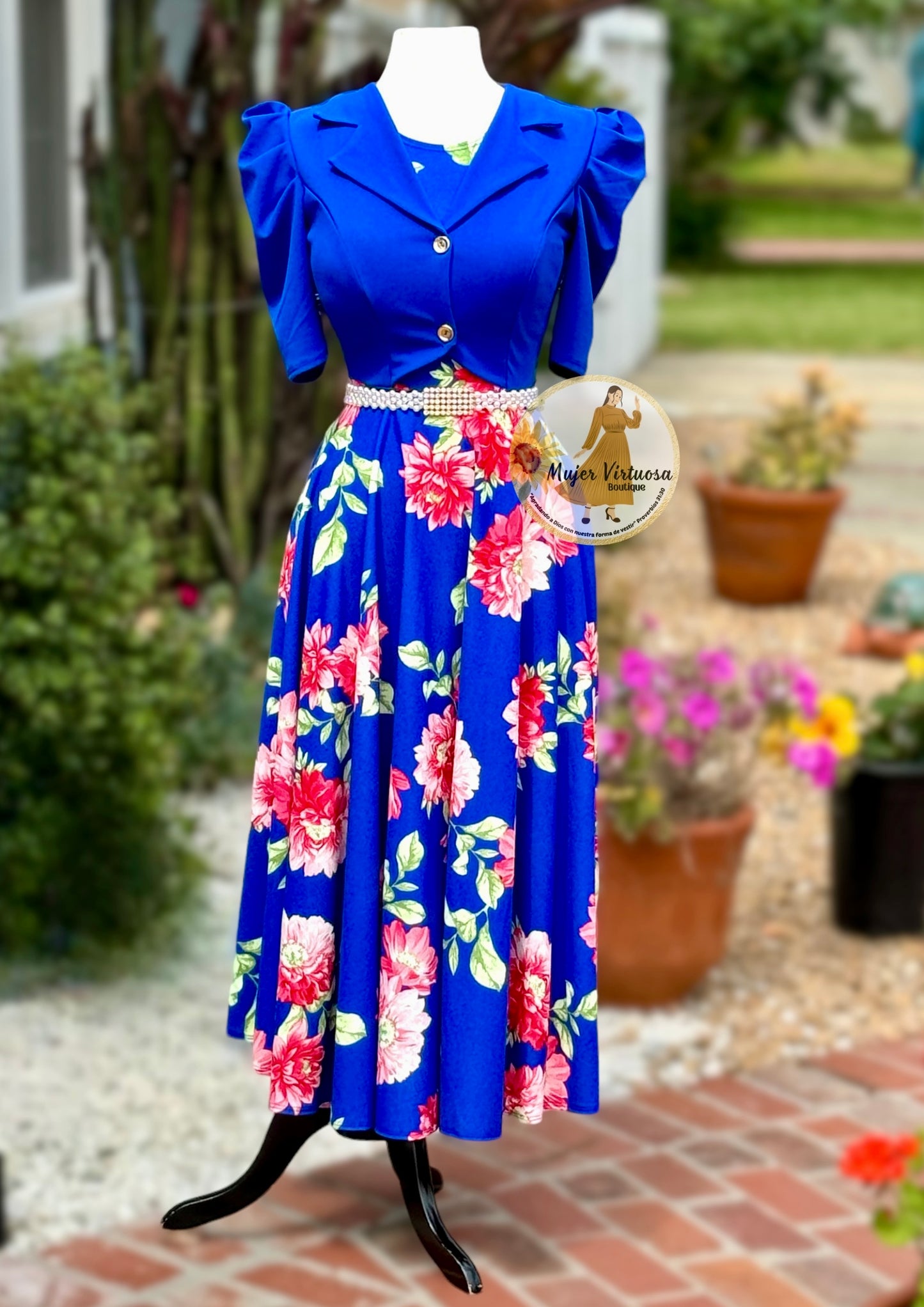 Arlet Royal Blazer Floral Dress