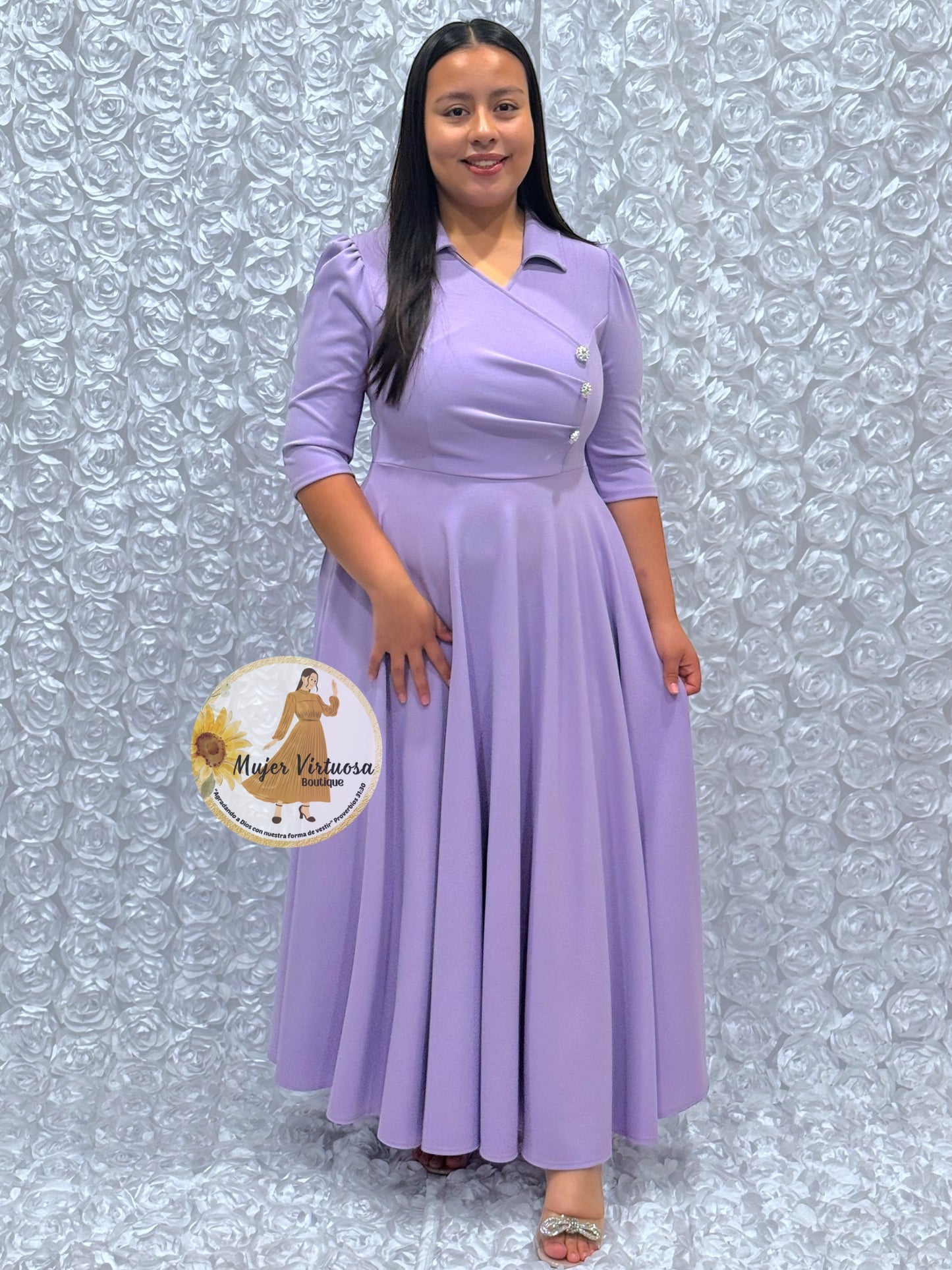 Priscila Lilac Dress