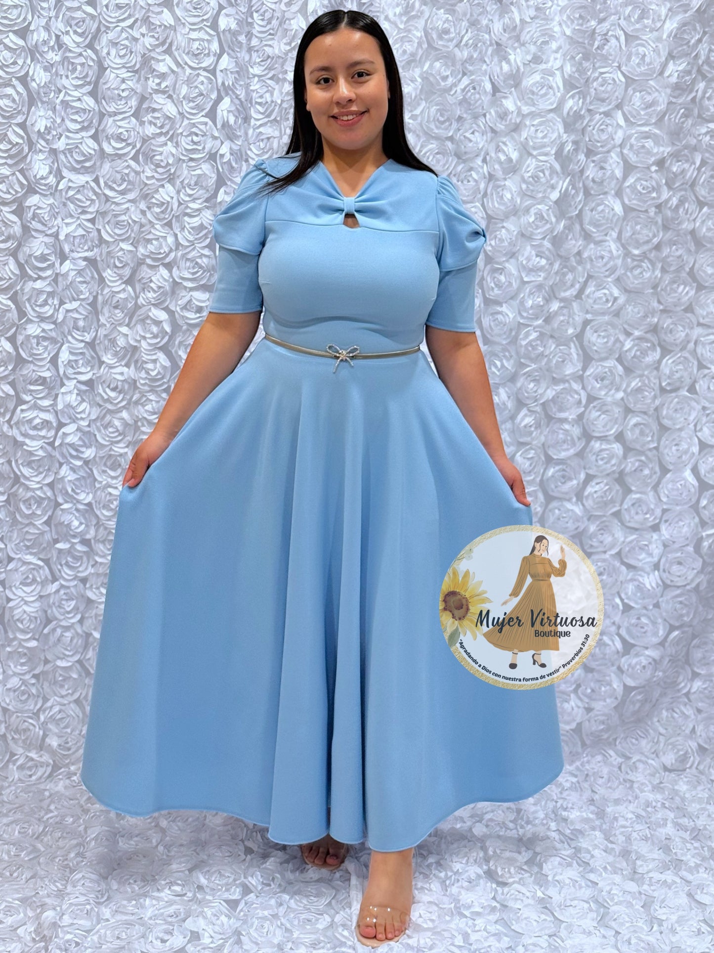 Bianca Baby Blue Dress