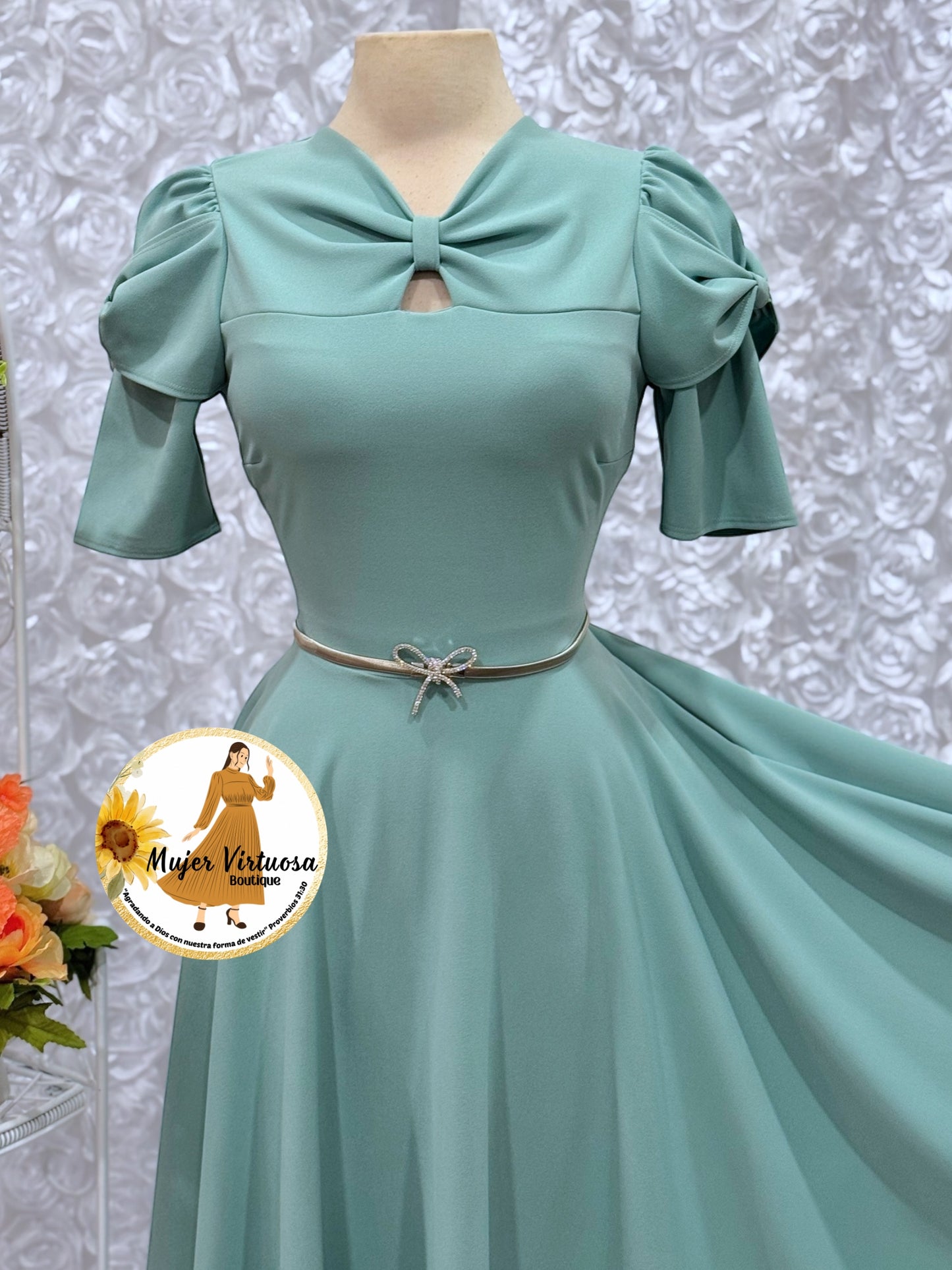 Bianca Aqua Blue Dress
