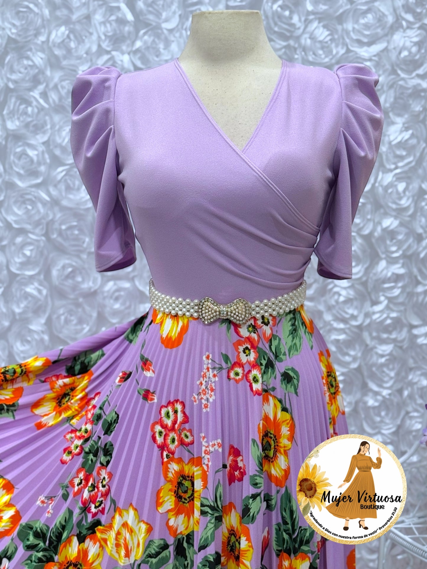 Jessica All Lilac Floral Dress