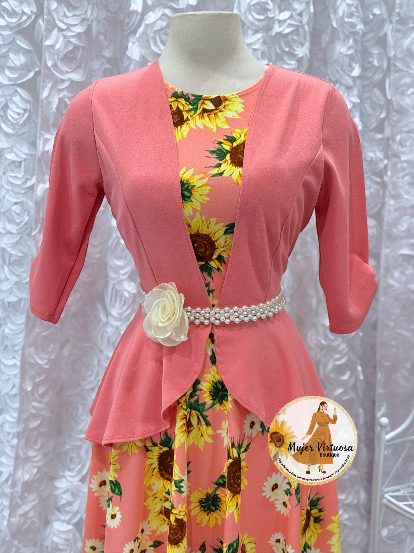 Helena Pink Sunflower 🌻 Blazer Dress