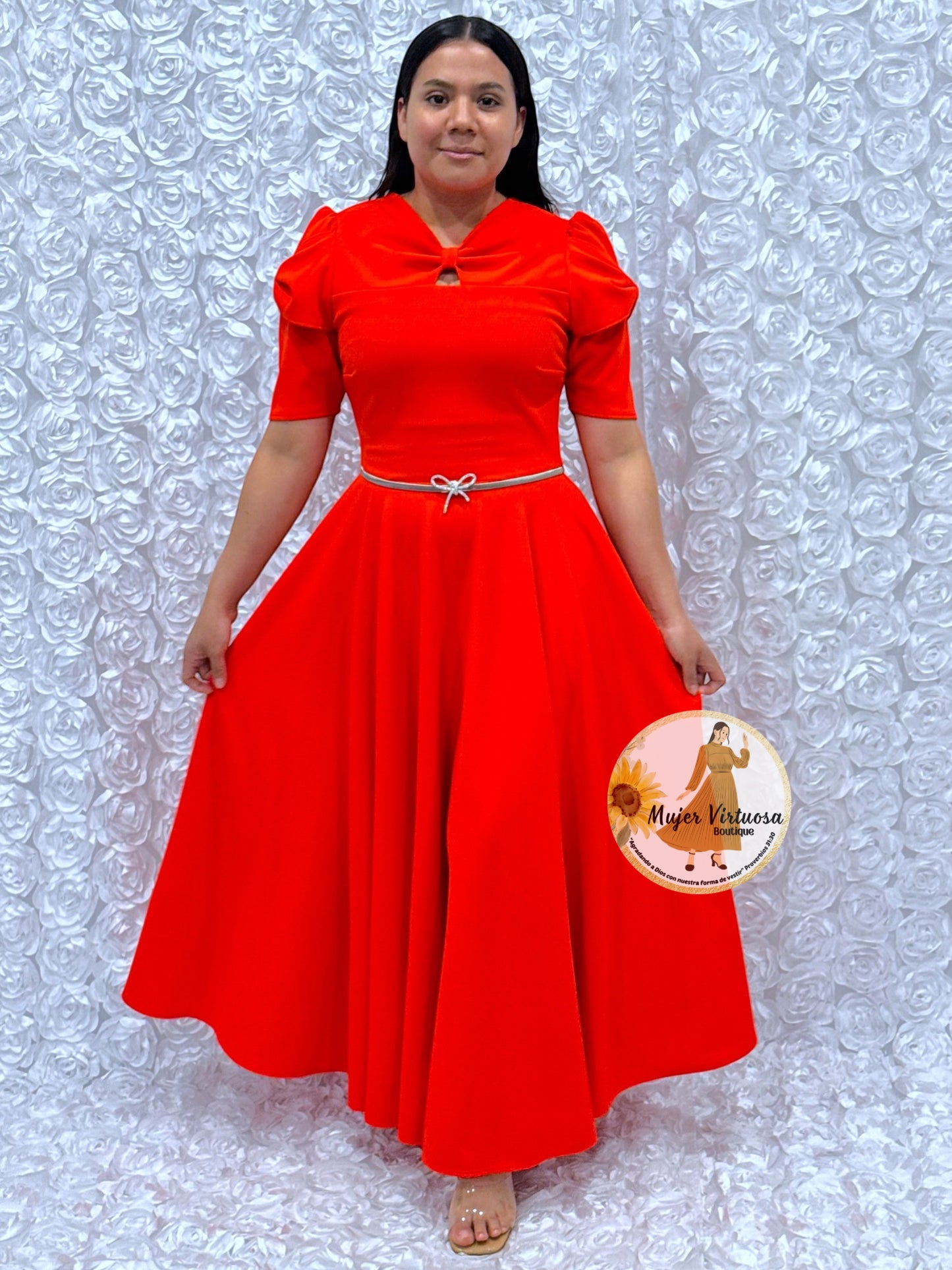 Bianca Orange Dress