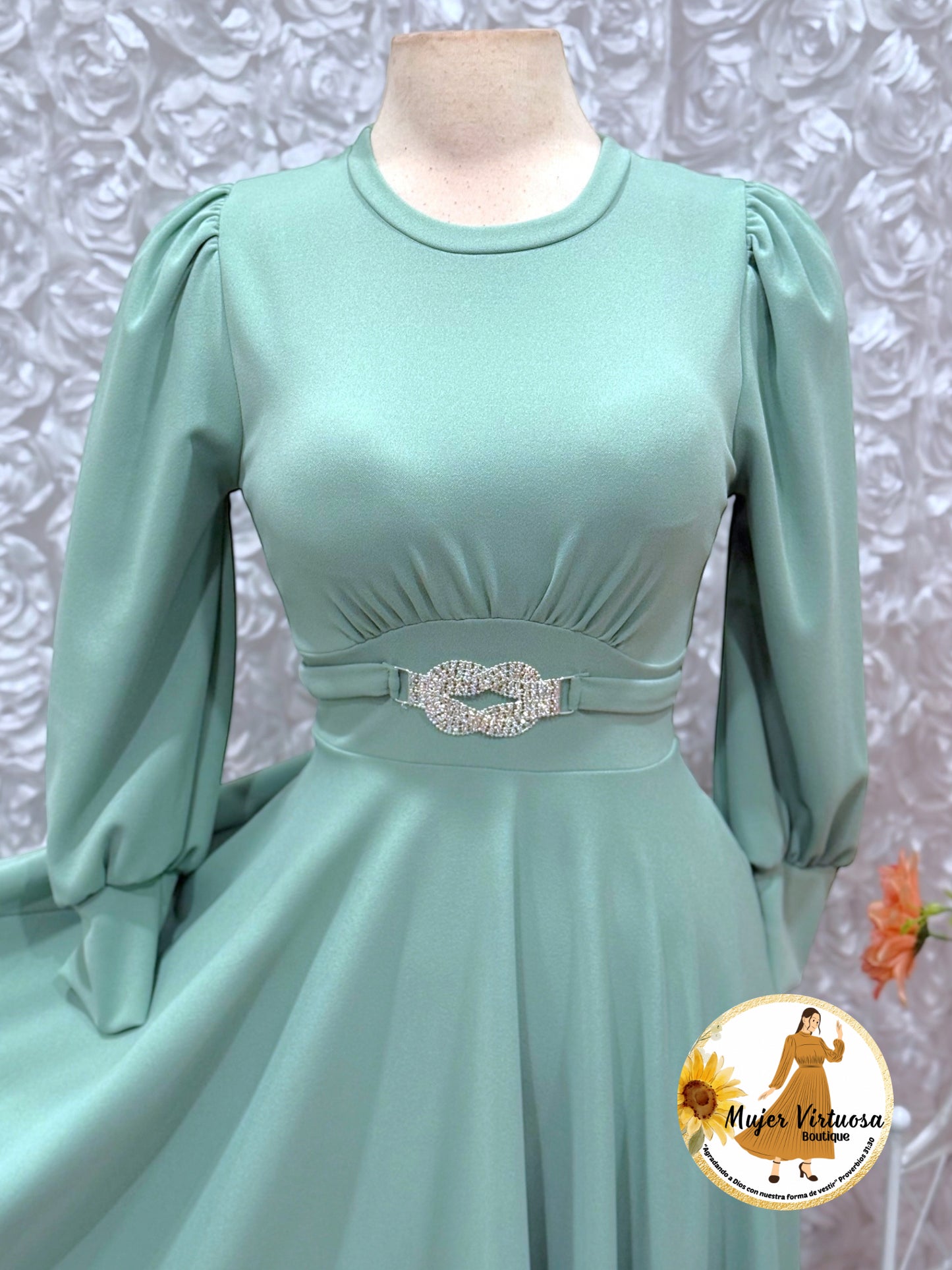 Natasha Sage Dress