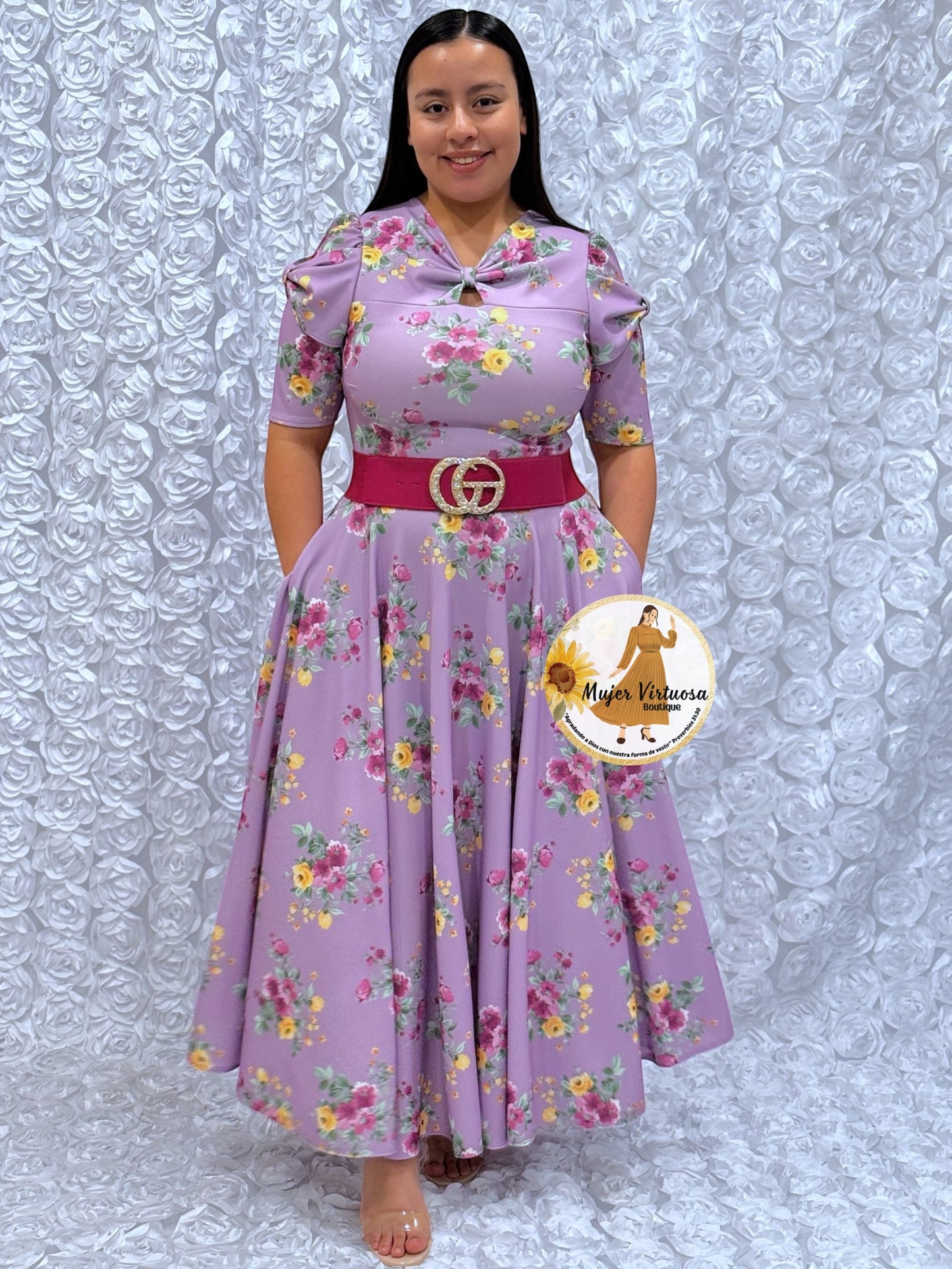 Bianca Lilac Floral Dress