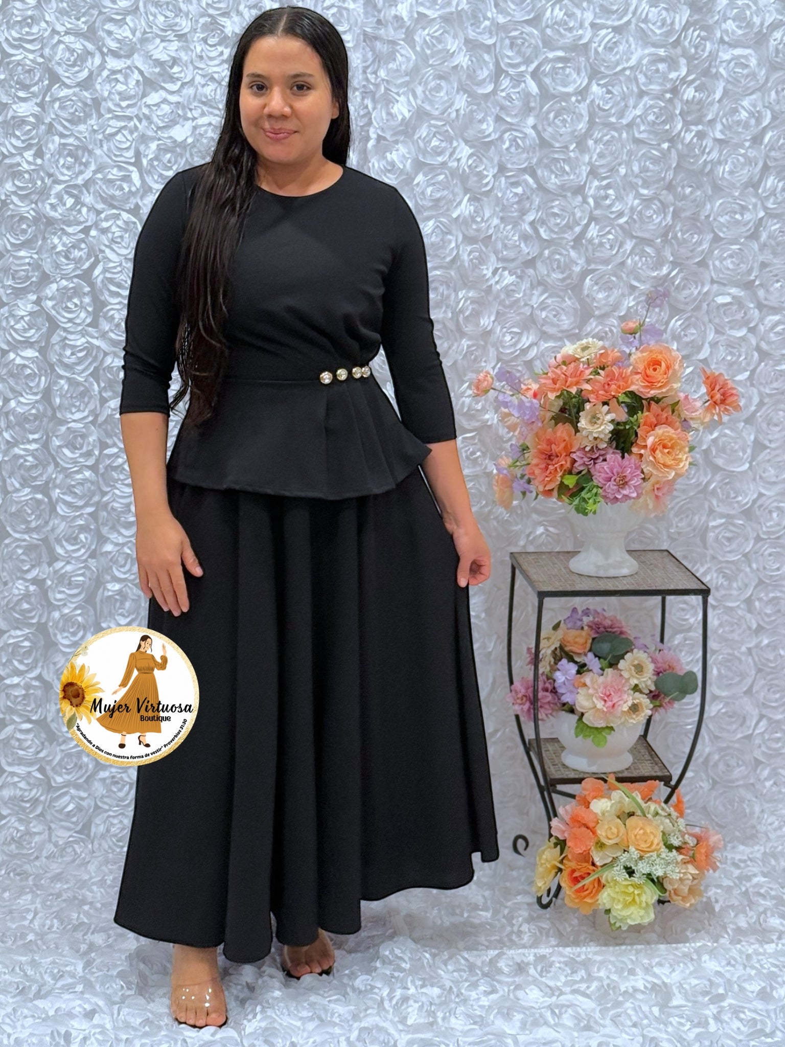 Betty Black Dress Large