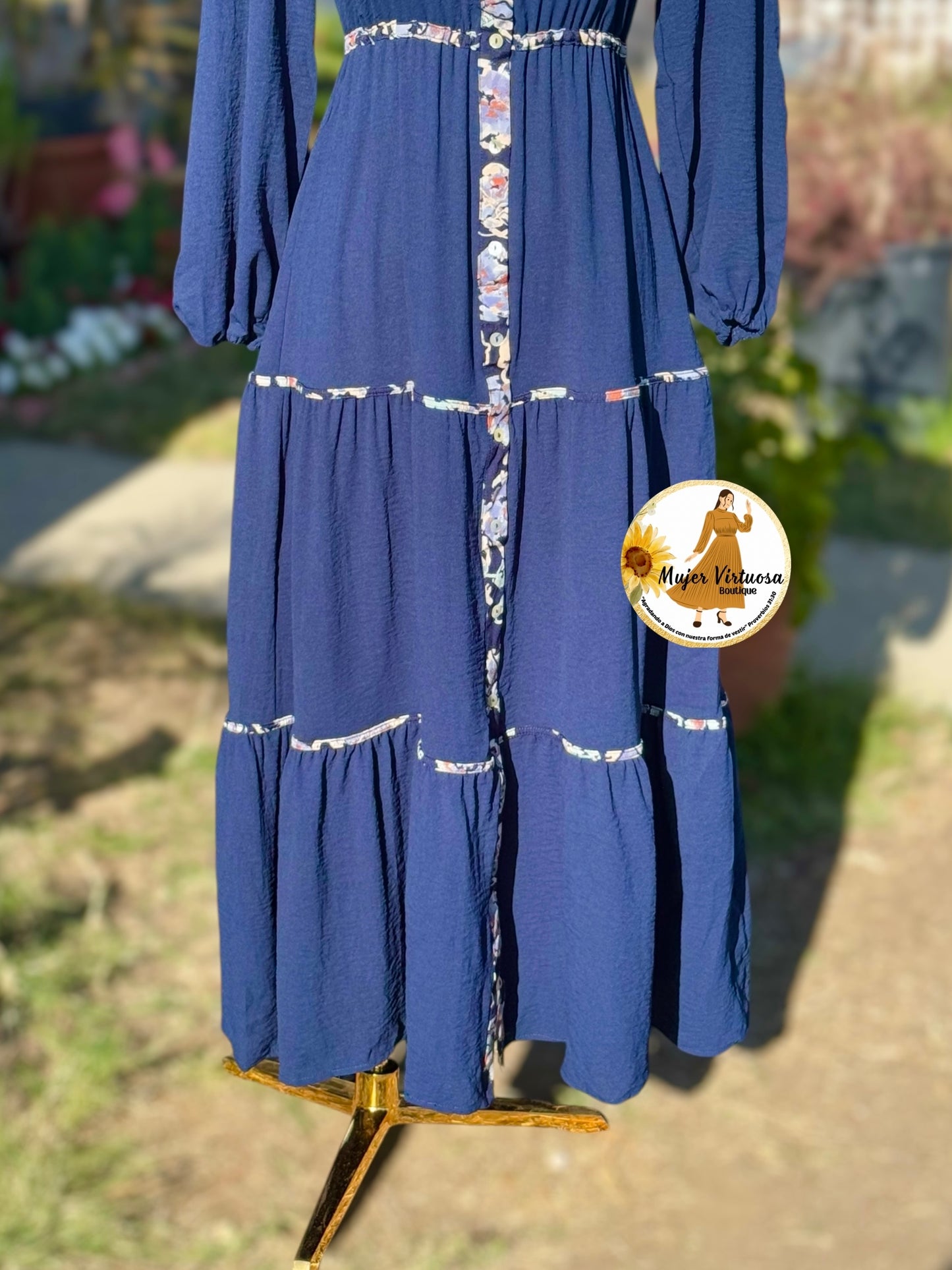 Navy Blue Maxi Dress