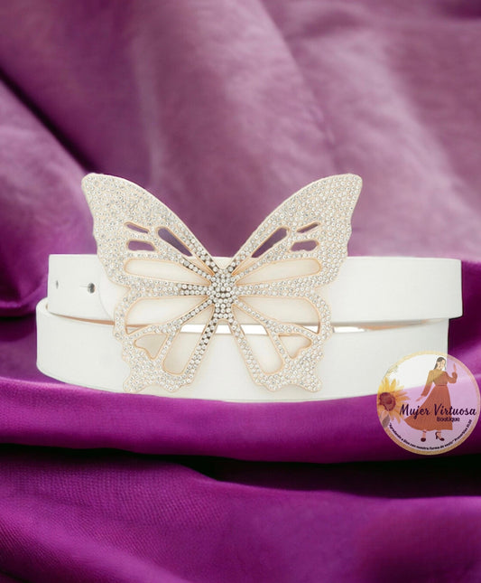 White Butterfly 🦋 Belt