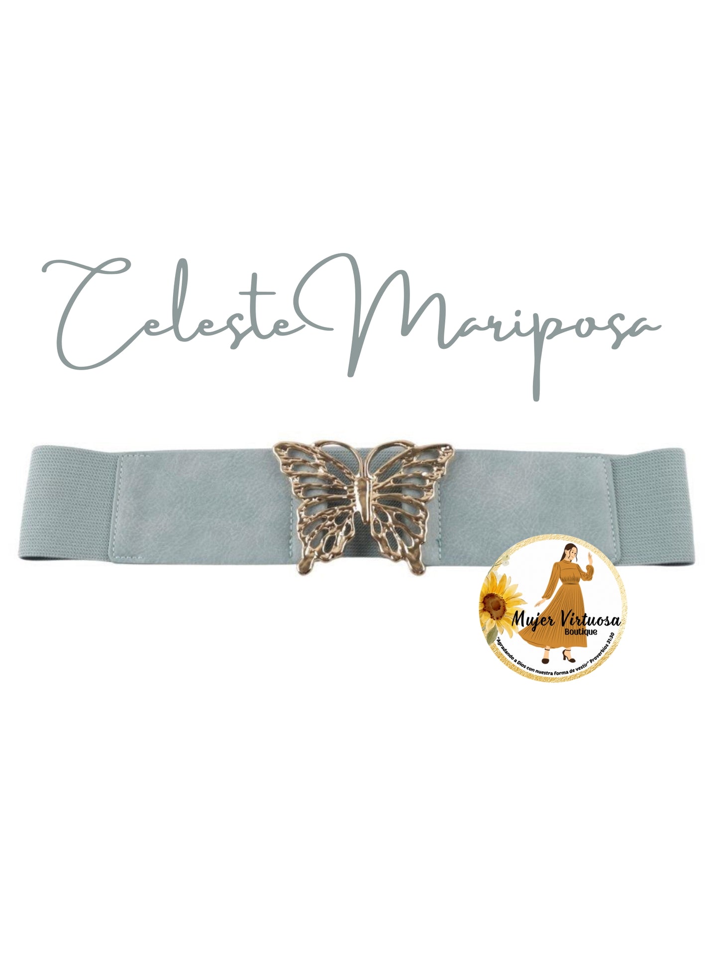 Butterfly Celeste Elastic Belt