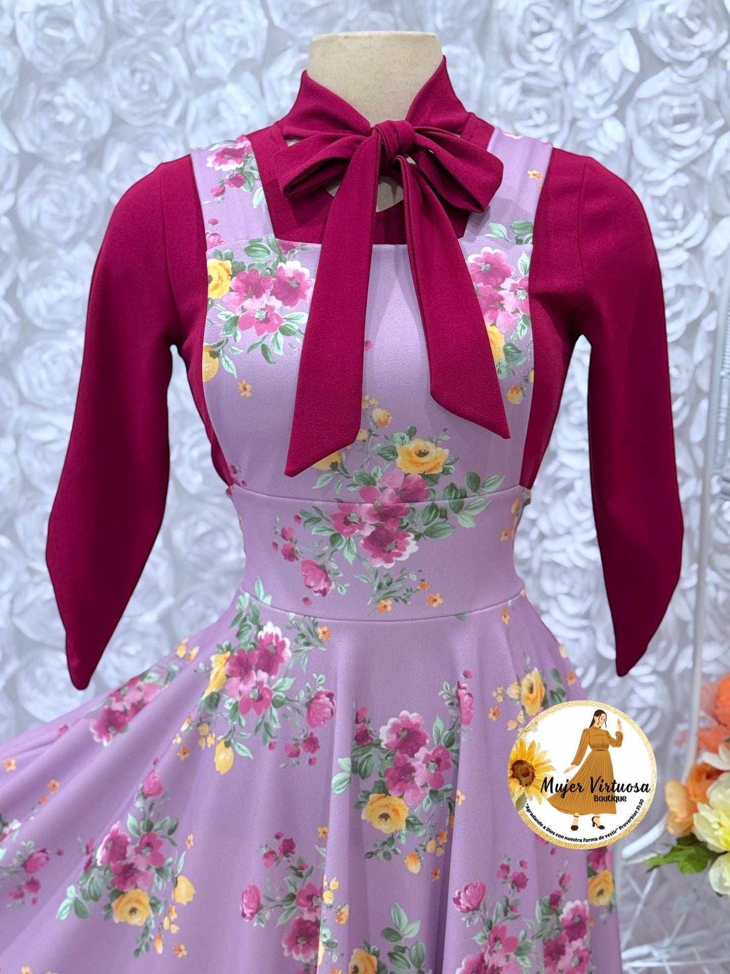 Angie Lilac Floral Overall