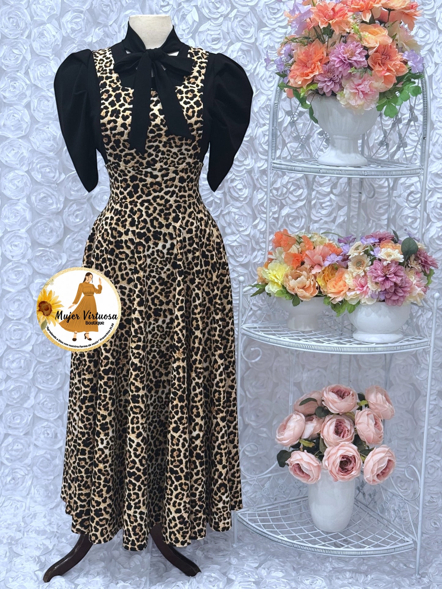 Angie Cheetah Print Overall