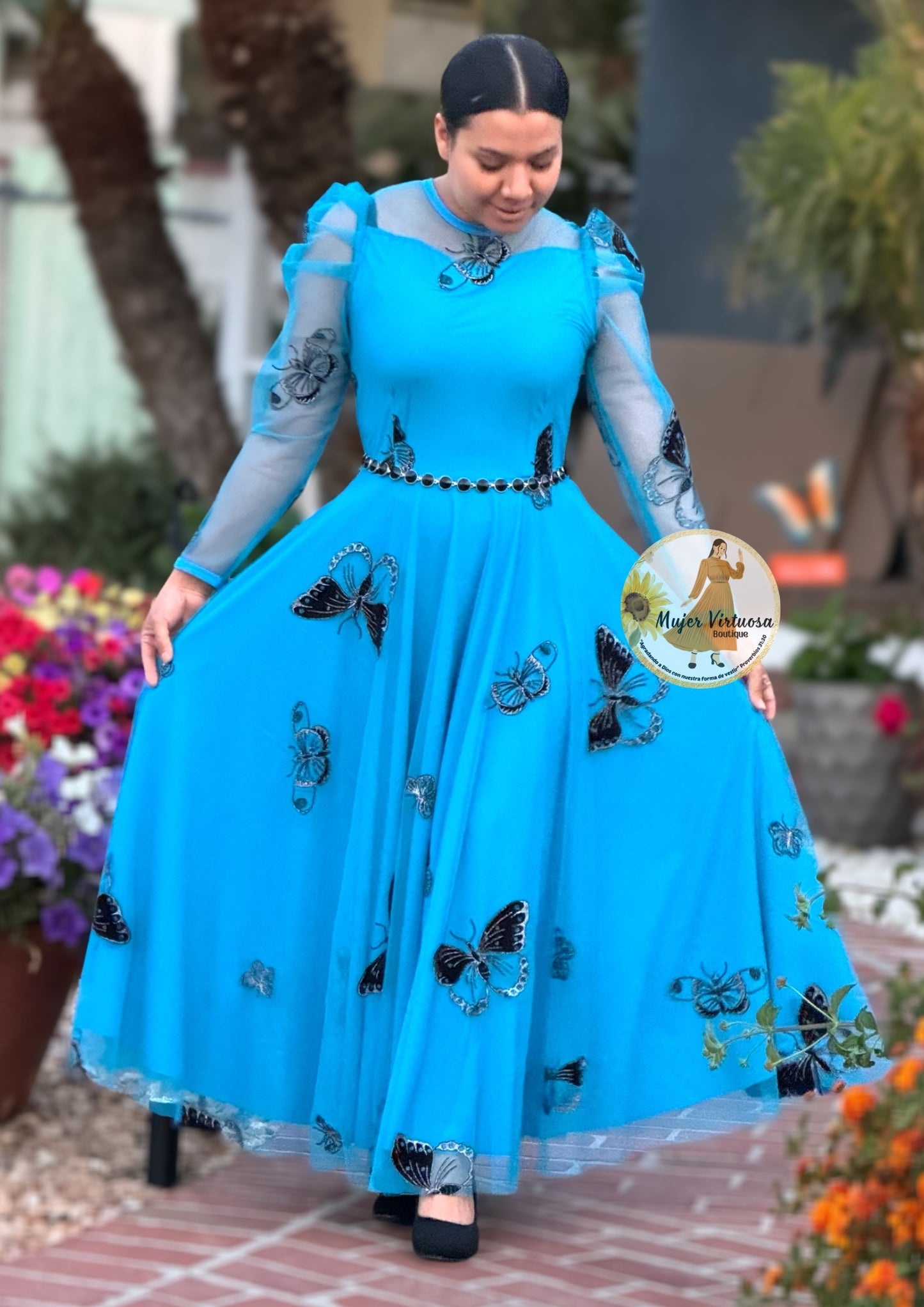Ophelia Aqua Butterflies 🦋 Dress