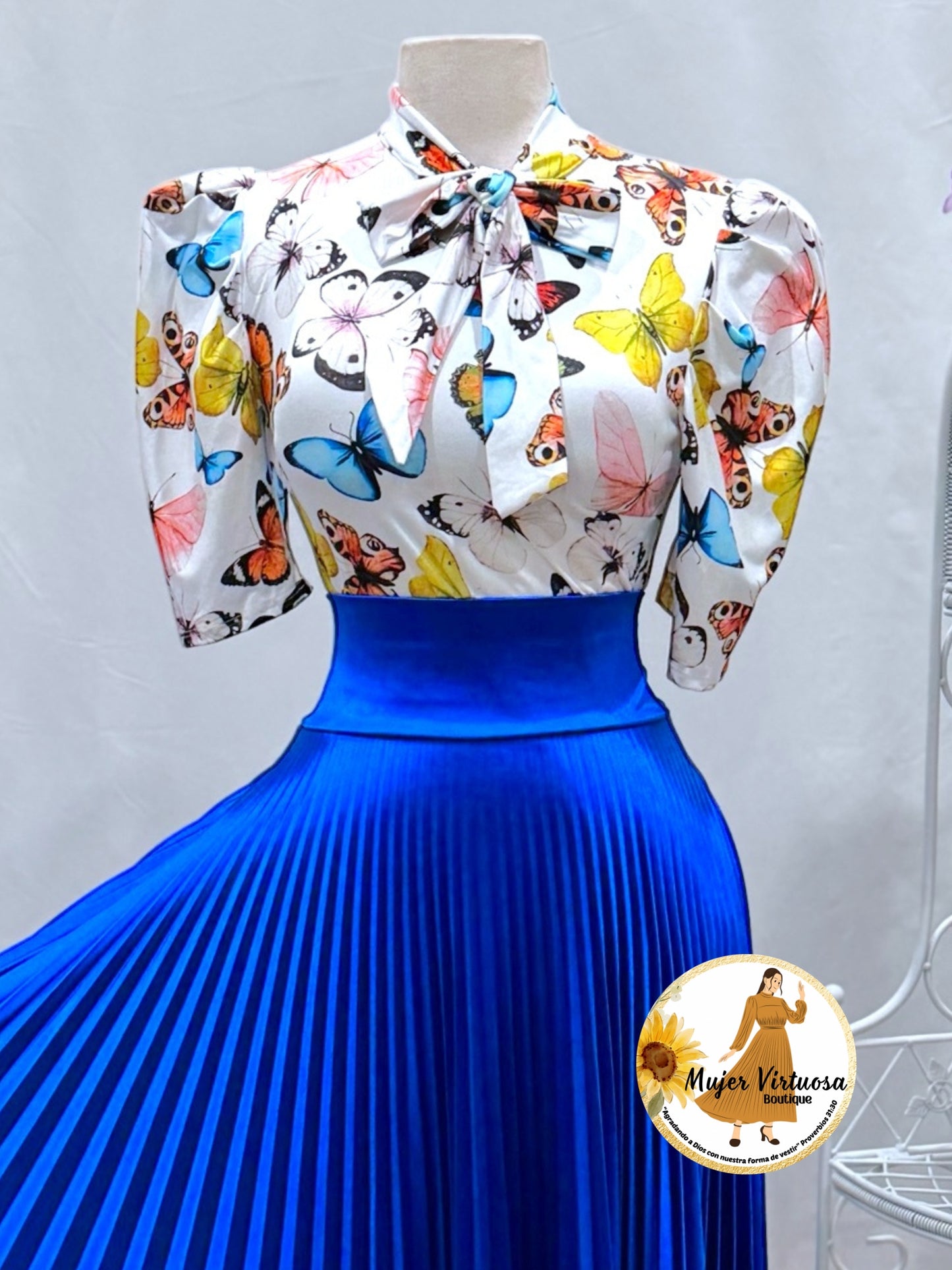 Butterflies Top with Bow