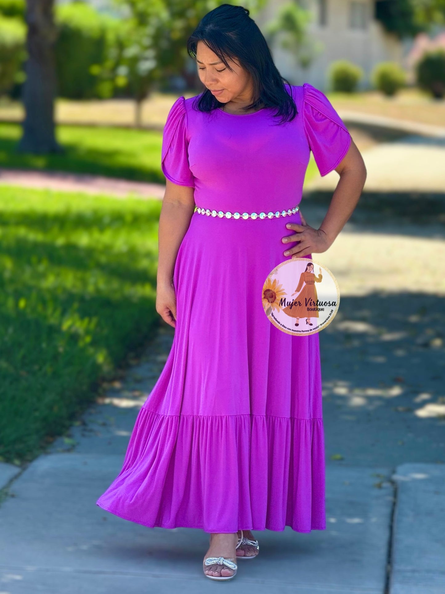 Ruth Magenta Maxi Dress
