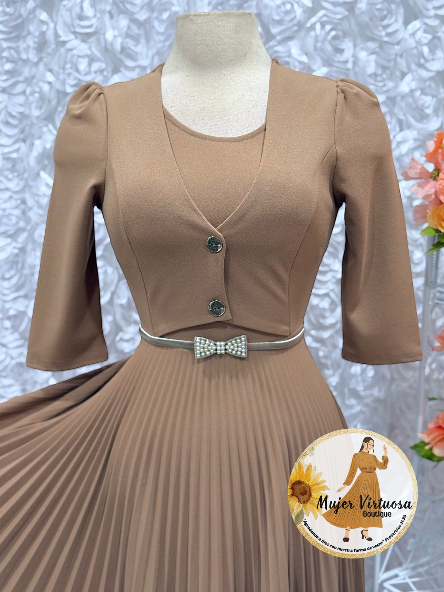 Milena Mocha Blazer Midi Dress