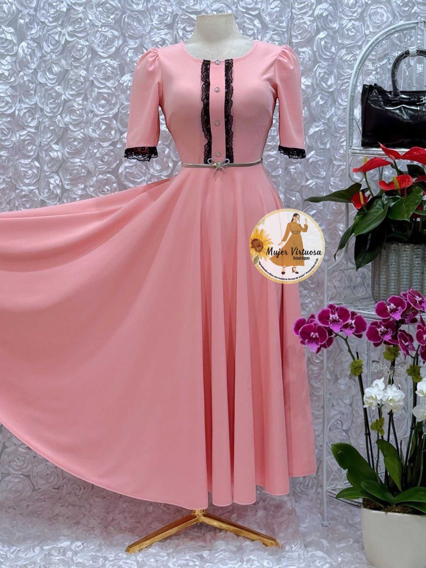 Eleanore Soft Pink Dress