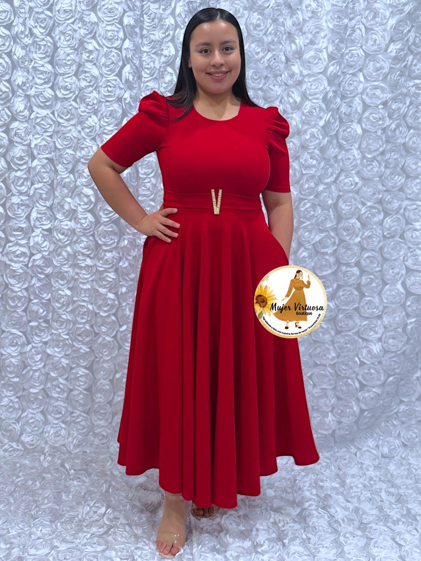 Lily Red Maxi Dress