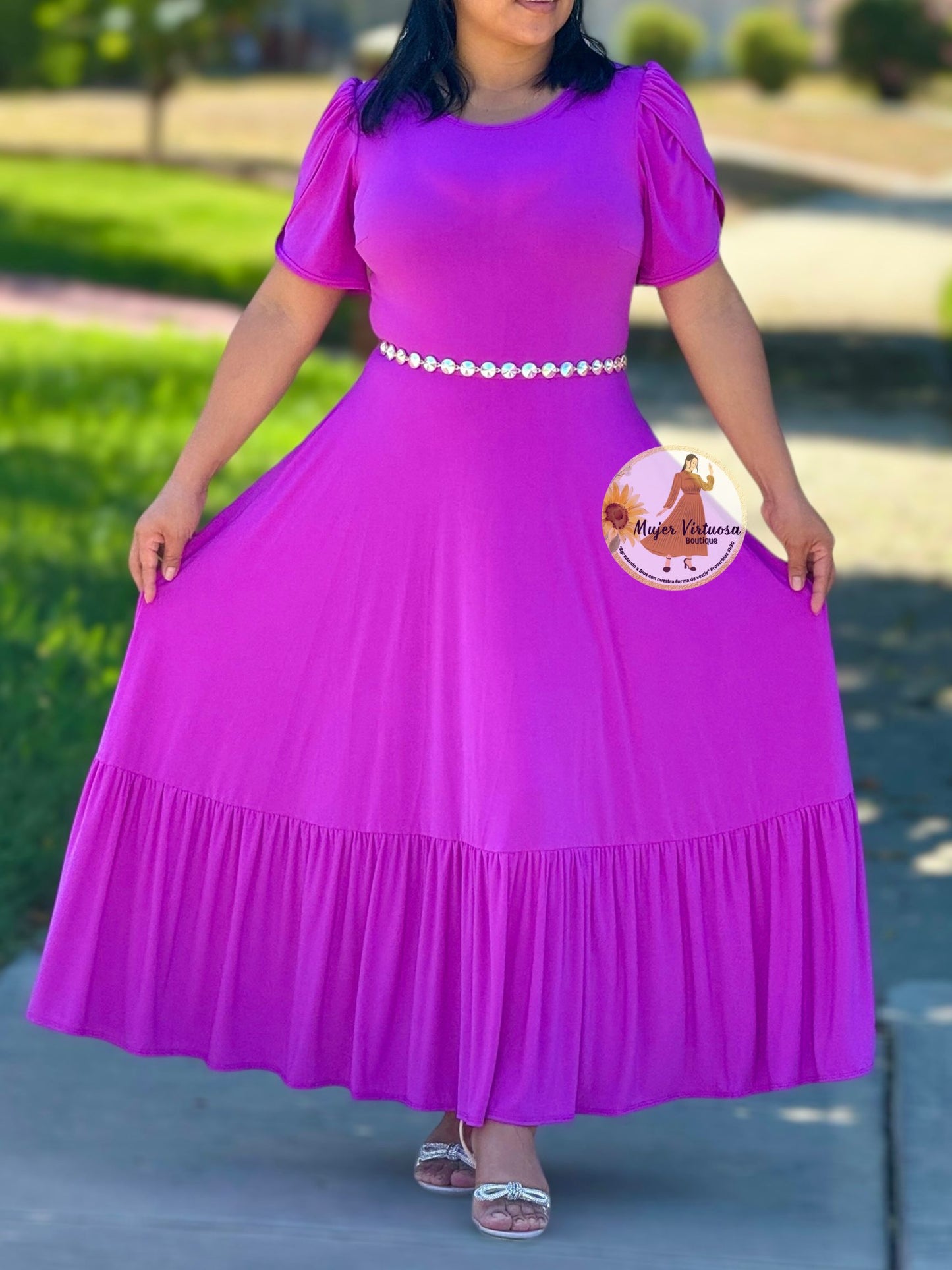 Ruth Magenta Maxi Dress