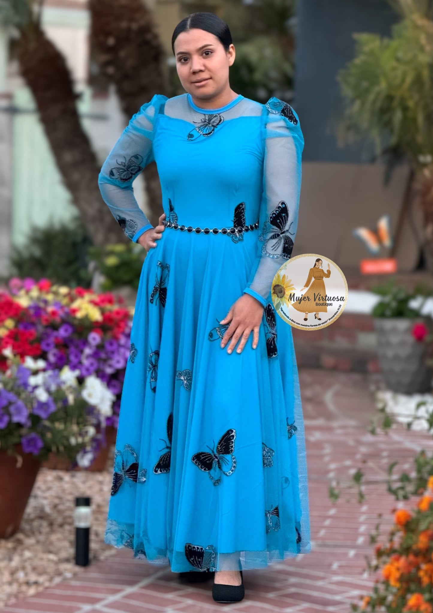 Ophelia Aqua Butterflies 🦋 Dress